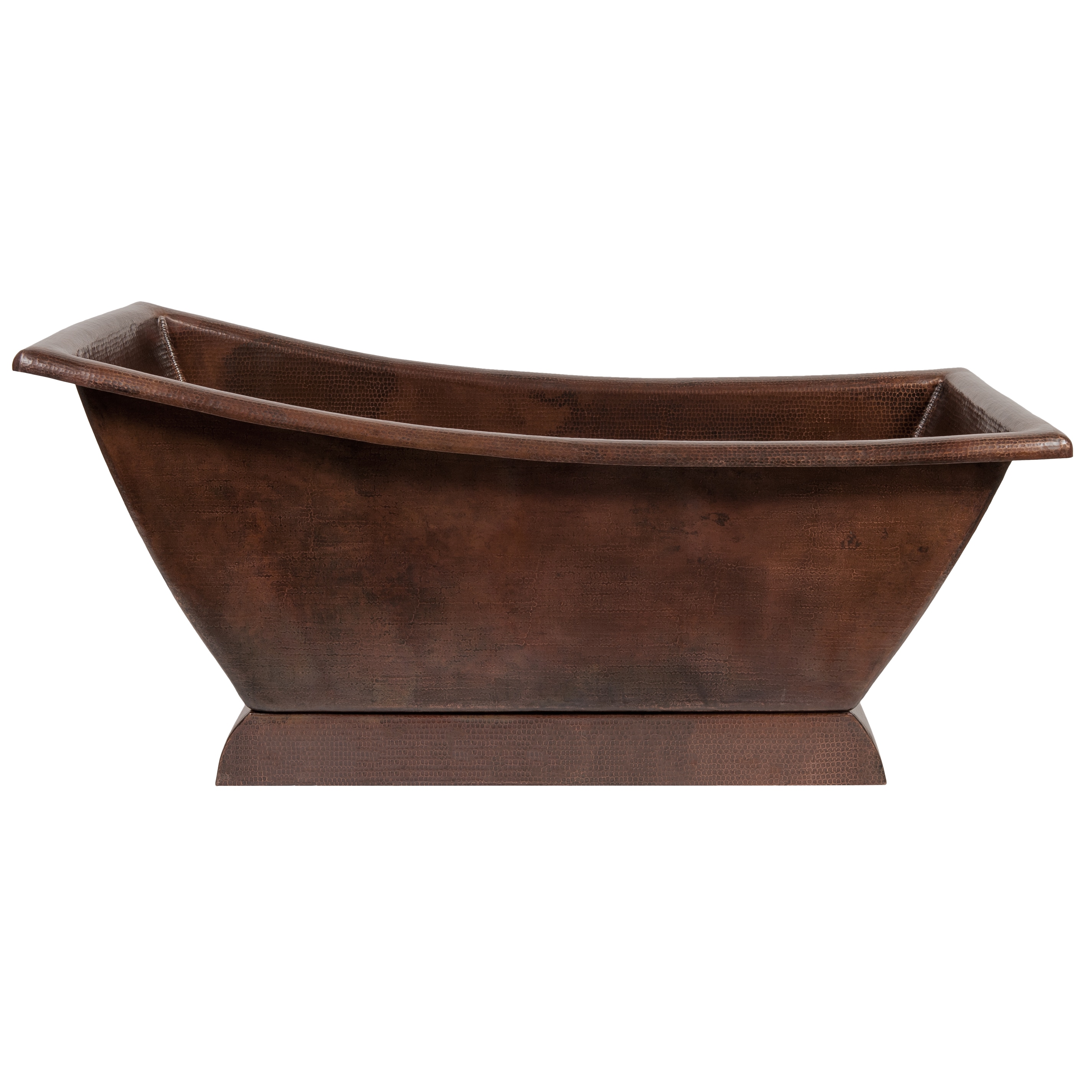 PREMIER COPPER PRODUCTS BTSC67DB Freestanding Bathtub 30-Inches x 67-Inches Oil-rubbed copper Copper Hourglass Freestanding Soaking bathtub ( Front center Drain )