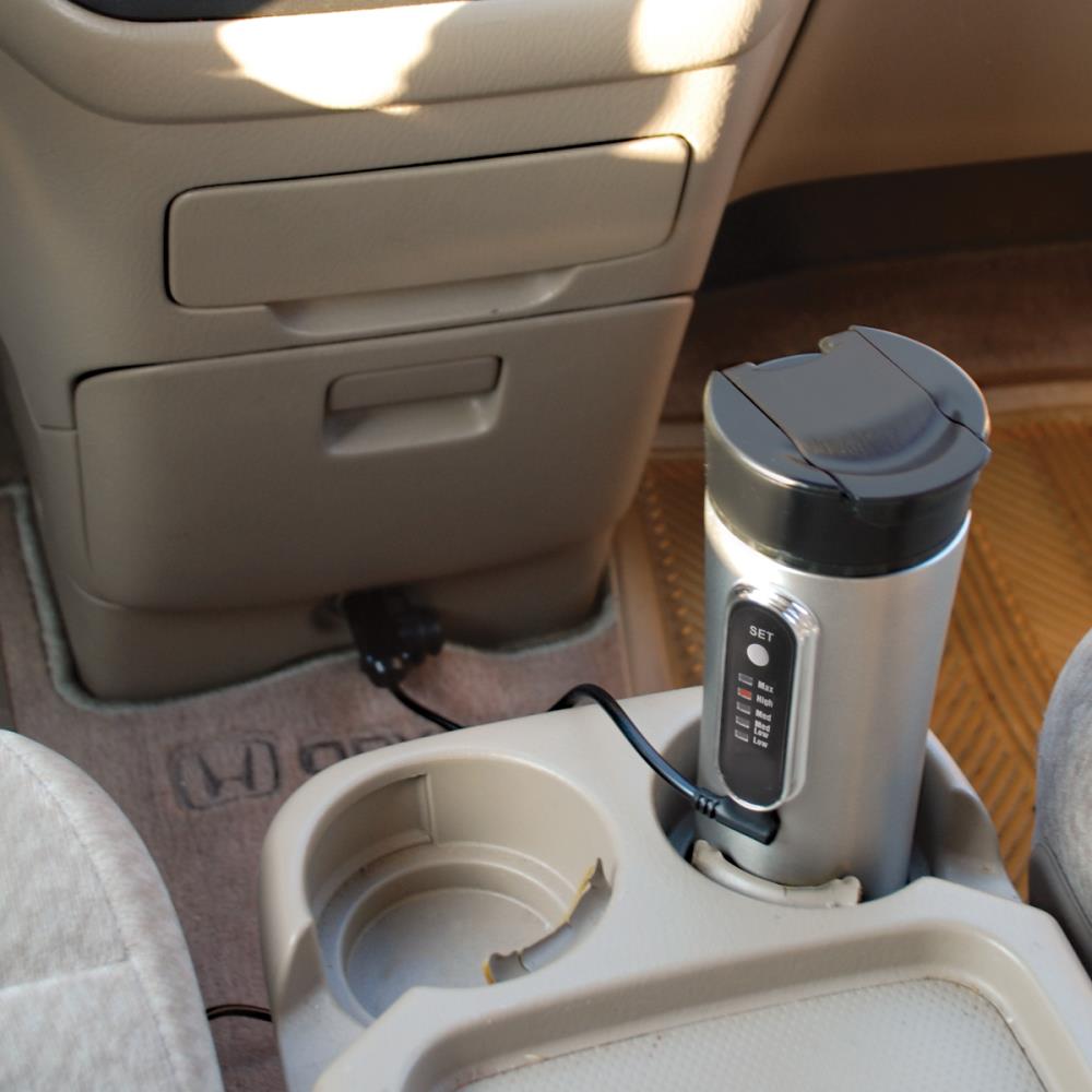 RoadPro 12 Volt Premium 15oz. Heated Stainless Steel Travel Mug