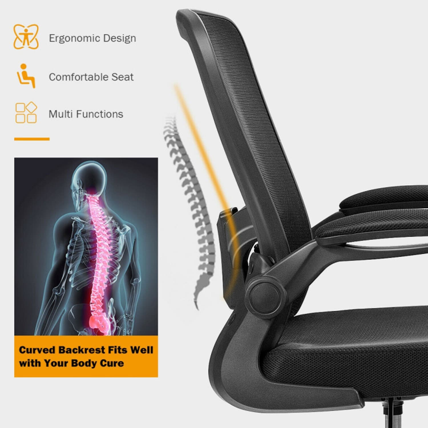 GZMR WF01-LS-029-BKBL Office-Chairs - View #7