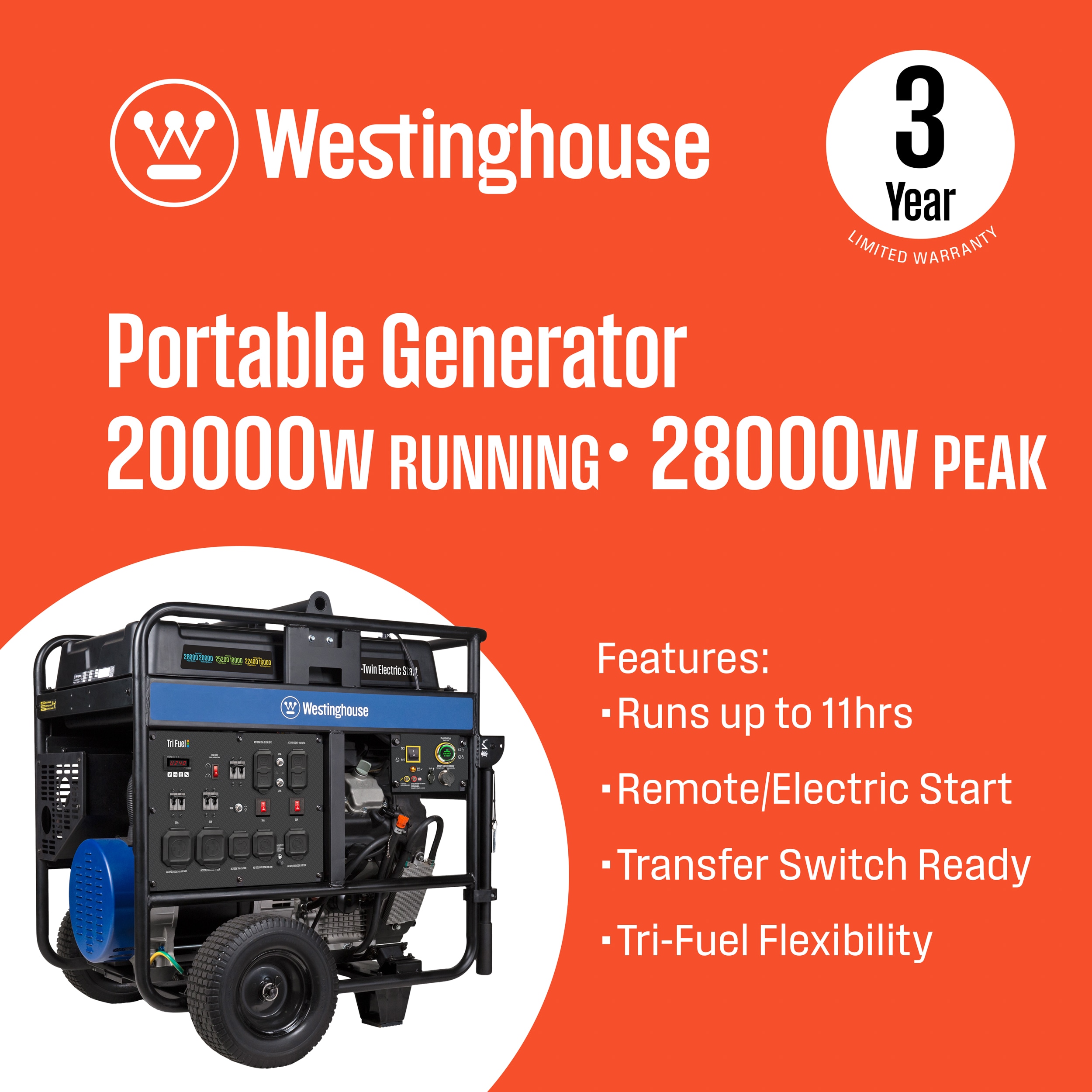 Westinghouse WGEN20000TFC Portable-Generators - View #2
