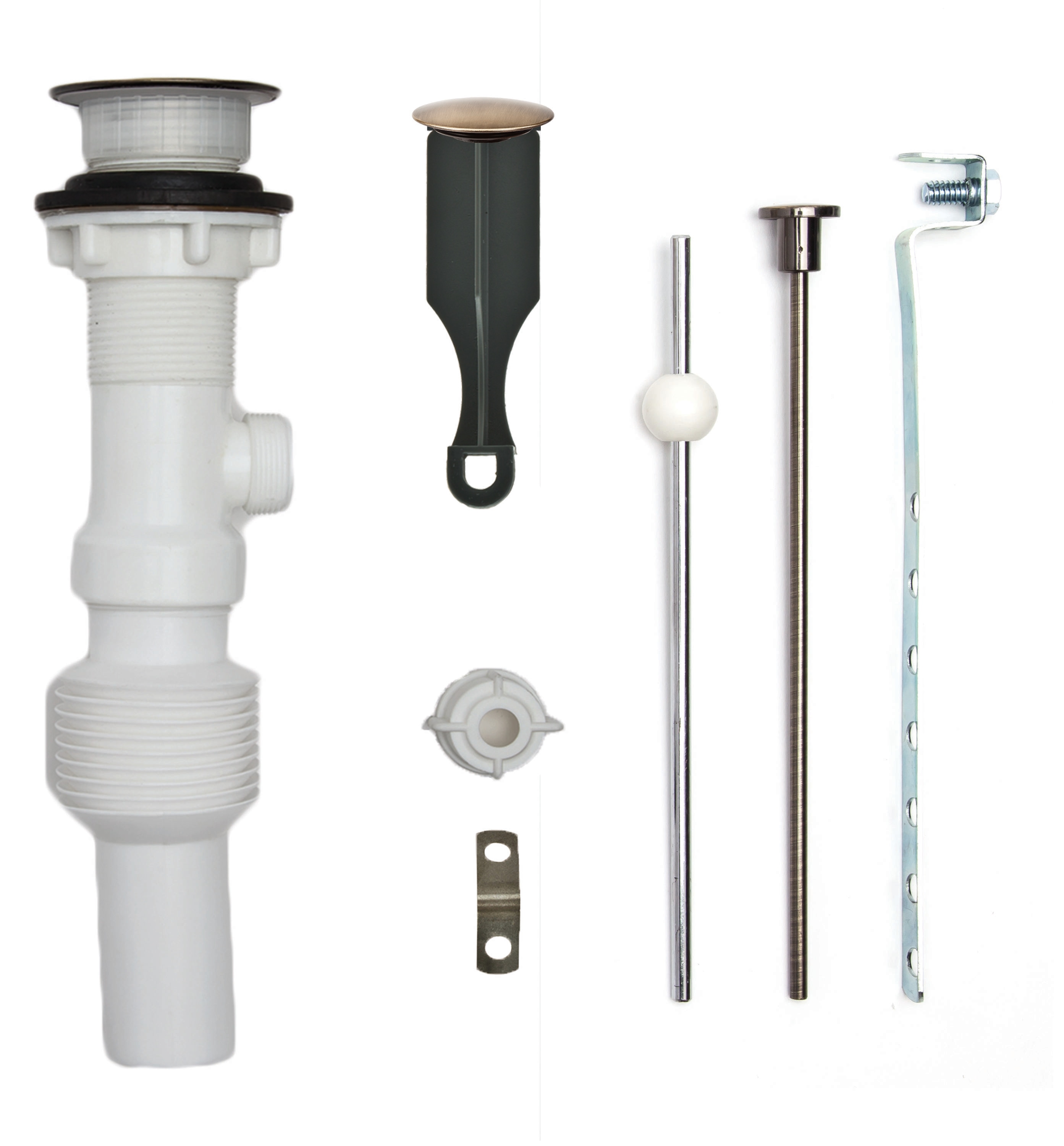 PF WaterWorks PF0755-AB Brass Bathroom Sink pop up drain