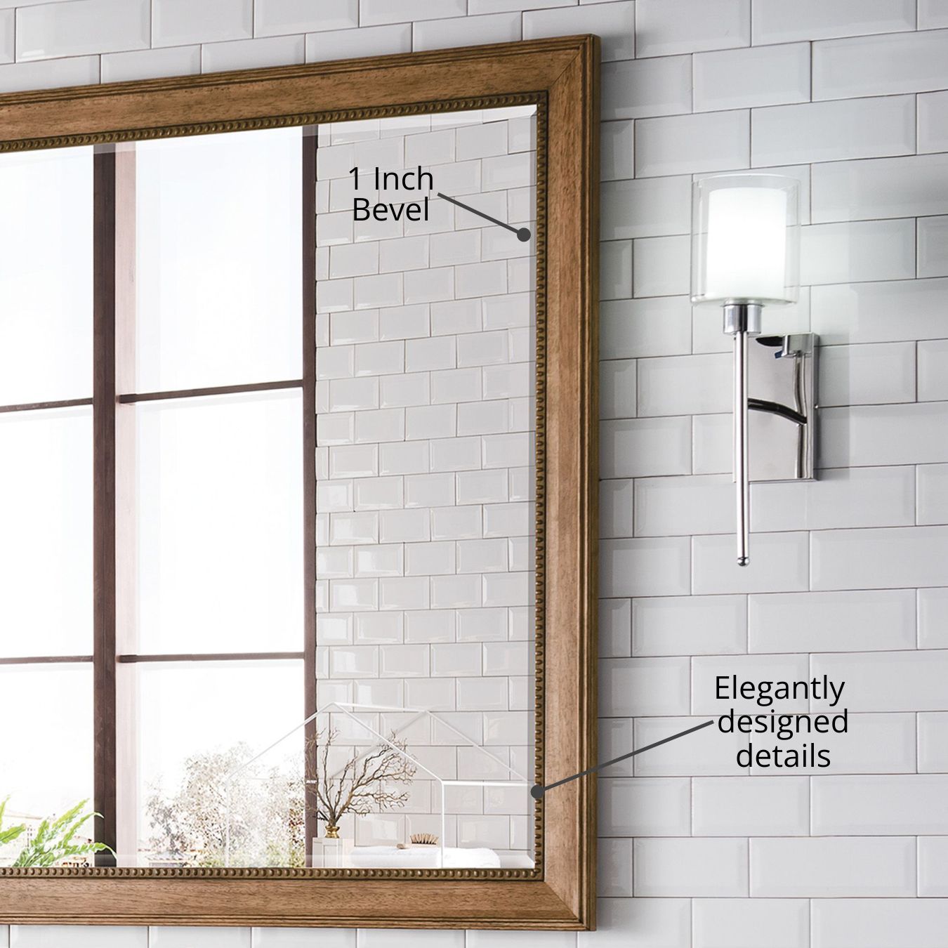 James Martin Vanities 157-M29-SBR Framed-Bath-Mirrors - View #8