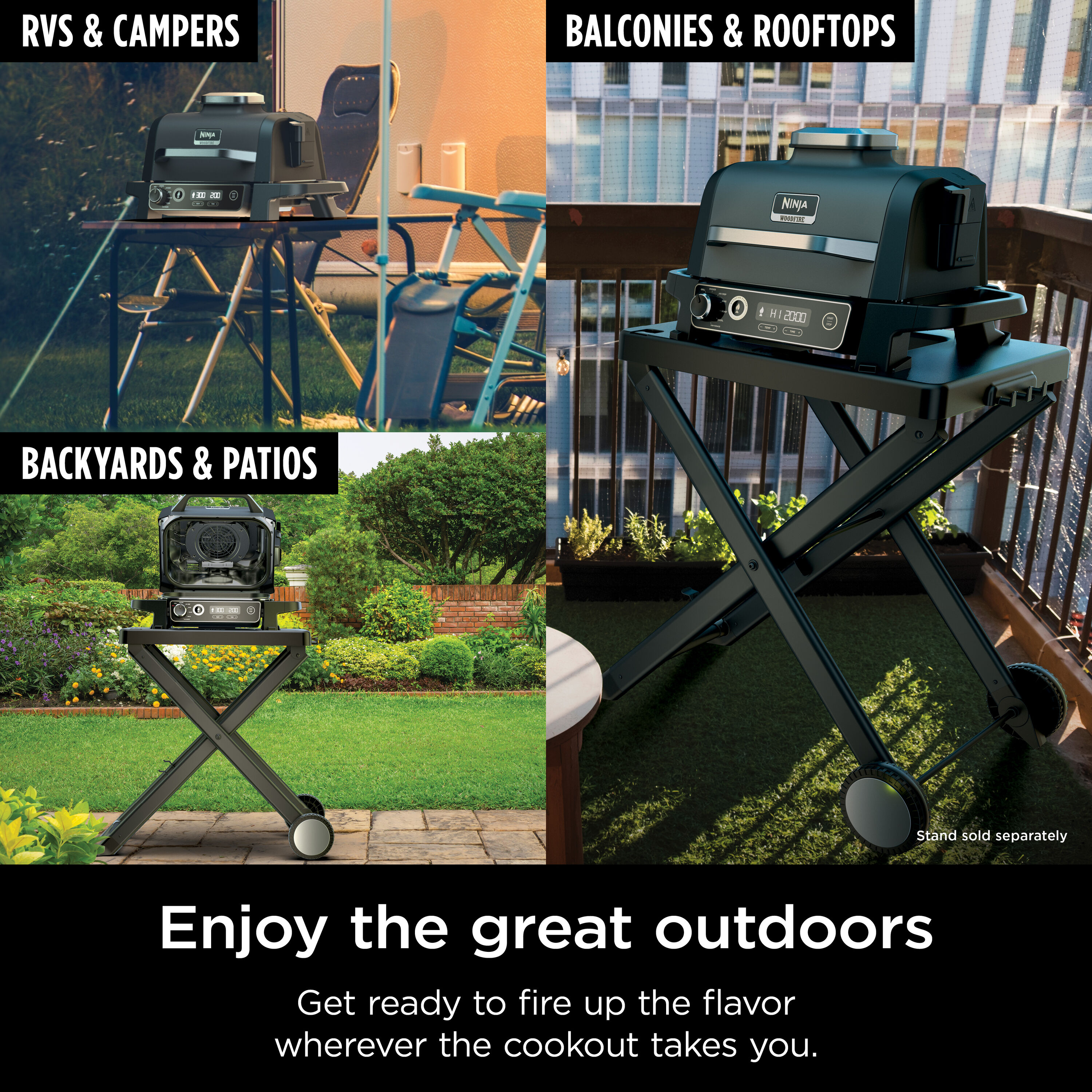 Outdoor Grills  Electric BBQ Grills & Smokers - Ninja Woodfire™