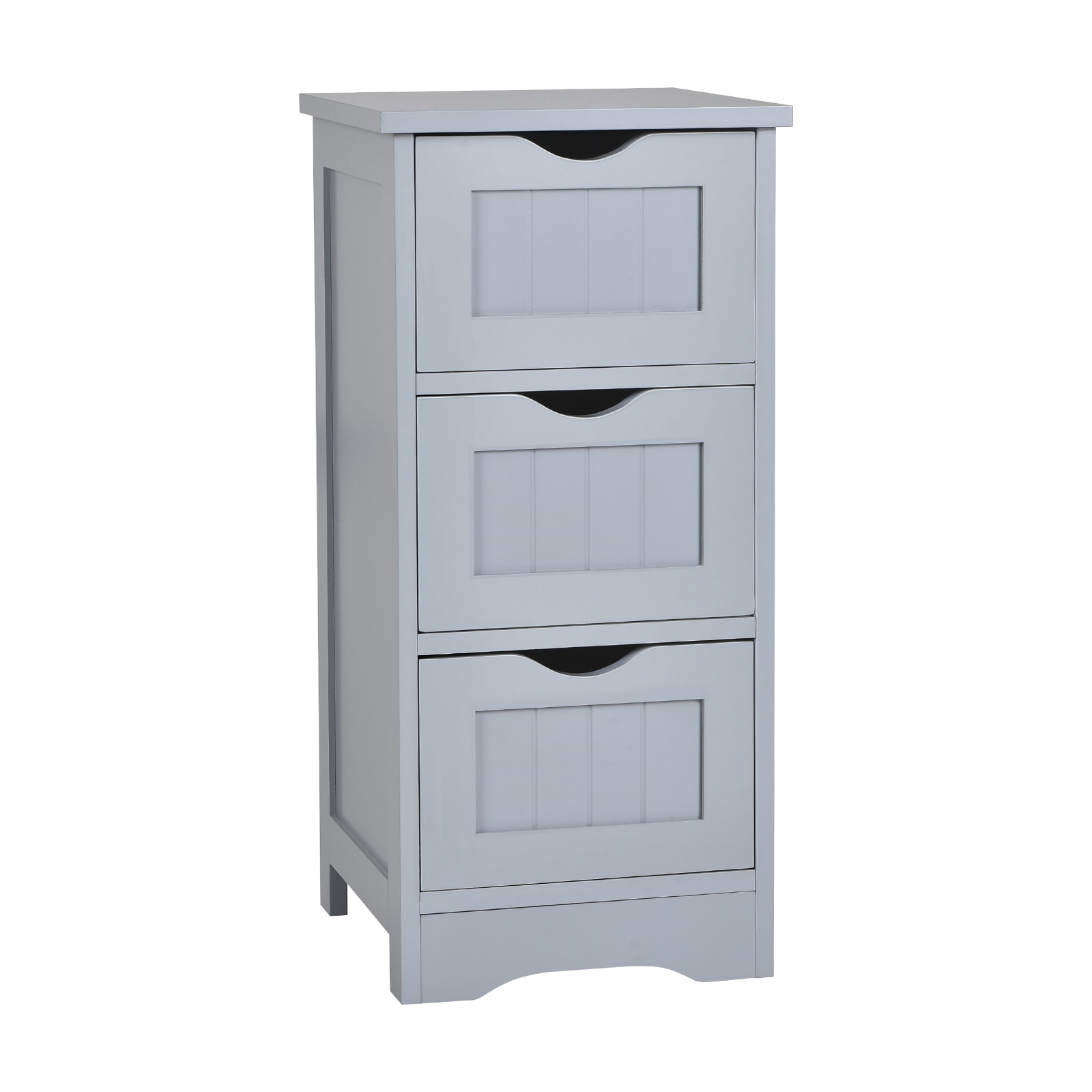 Gtnali Floor Storage Cabinet 12-in x 12-in x 25-in Gray Freestanding Linen Cabinet