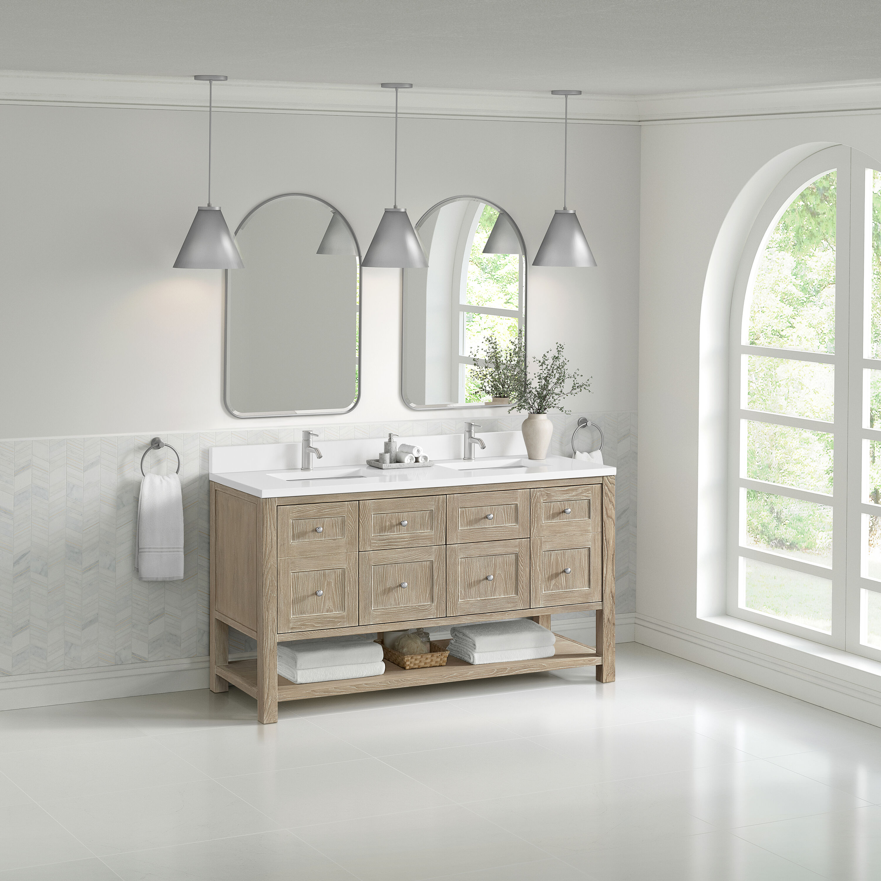 James Martin Vanities 330-V60D-WWO-1WZ Bath-Vanity-Combo - View #3