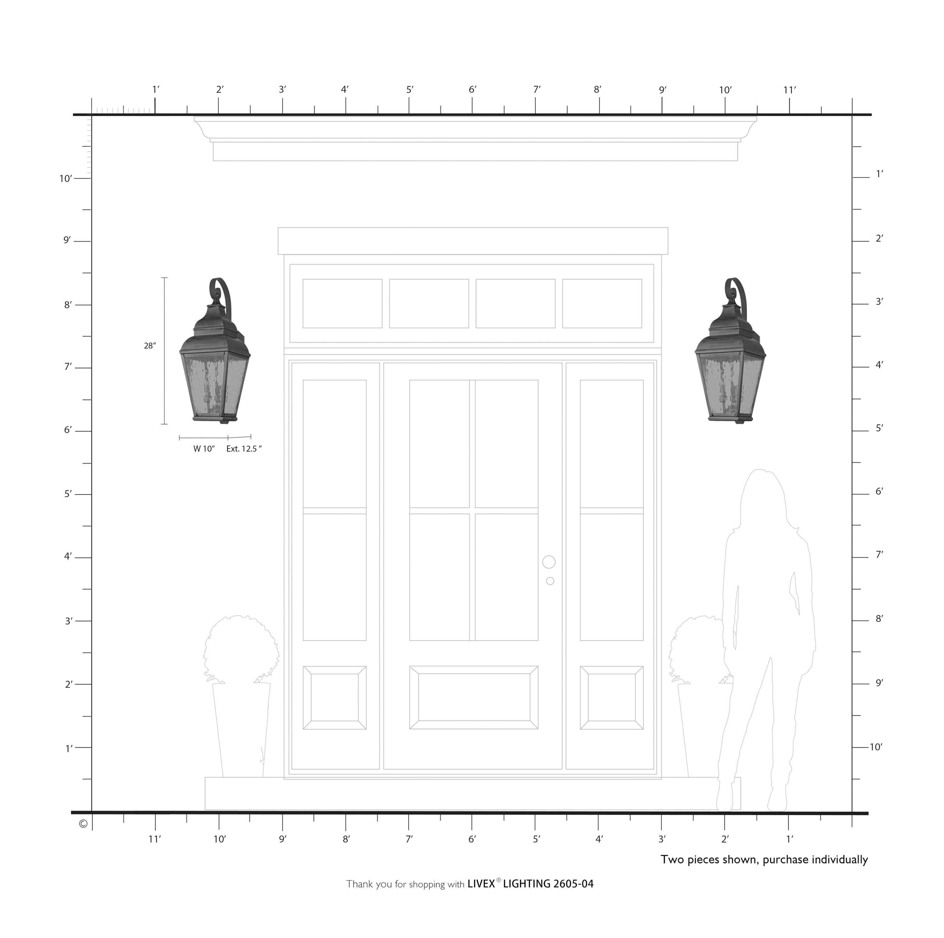 Livex Lighting 2605-04 Outdoor-Wall-Lighting - View #8