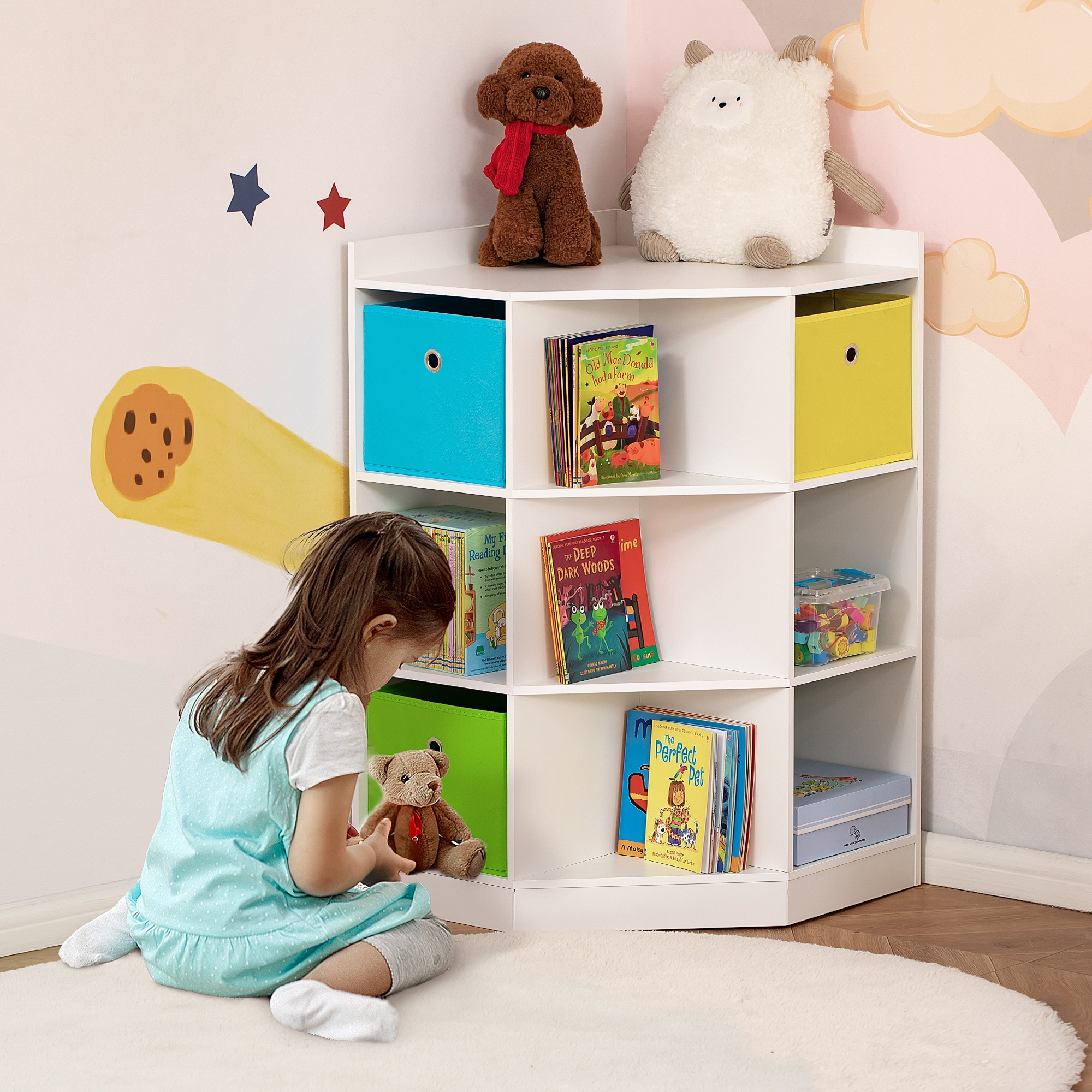 HomCom X-311-044 Kids-Bookcases - View #2