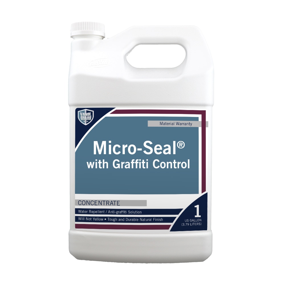 RainguardPro CR-1701 Micro-Seal with Graffiti Clear, Semi-satin Eggshell Transparent Water-based Mildew Resistant Mold Resistant Interior/Exterior Sealer (5-Gallon)