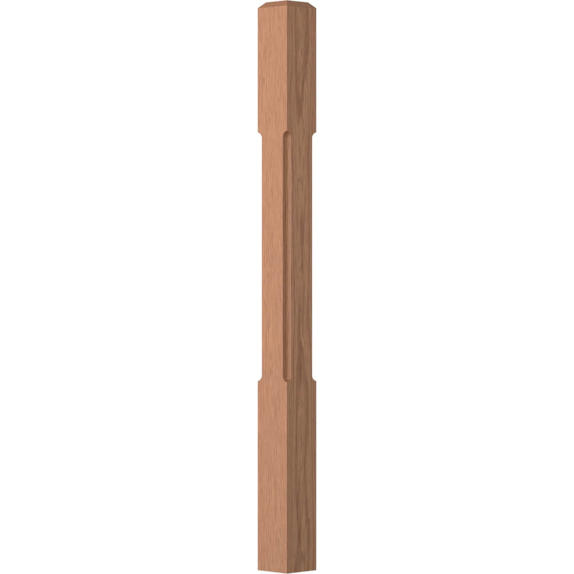 L.J. Smith Stair Systems LJC-4000-WO Clean 3.5-in x 48-in Unfinished White oak Starting Stair Newel Post
