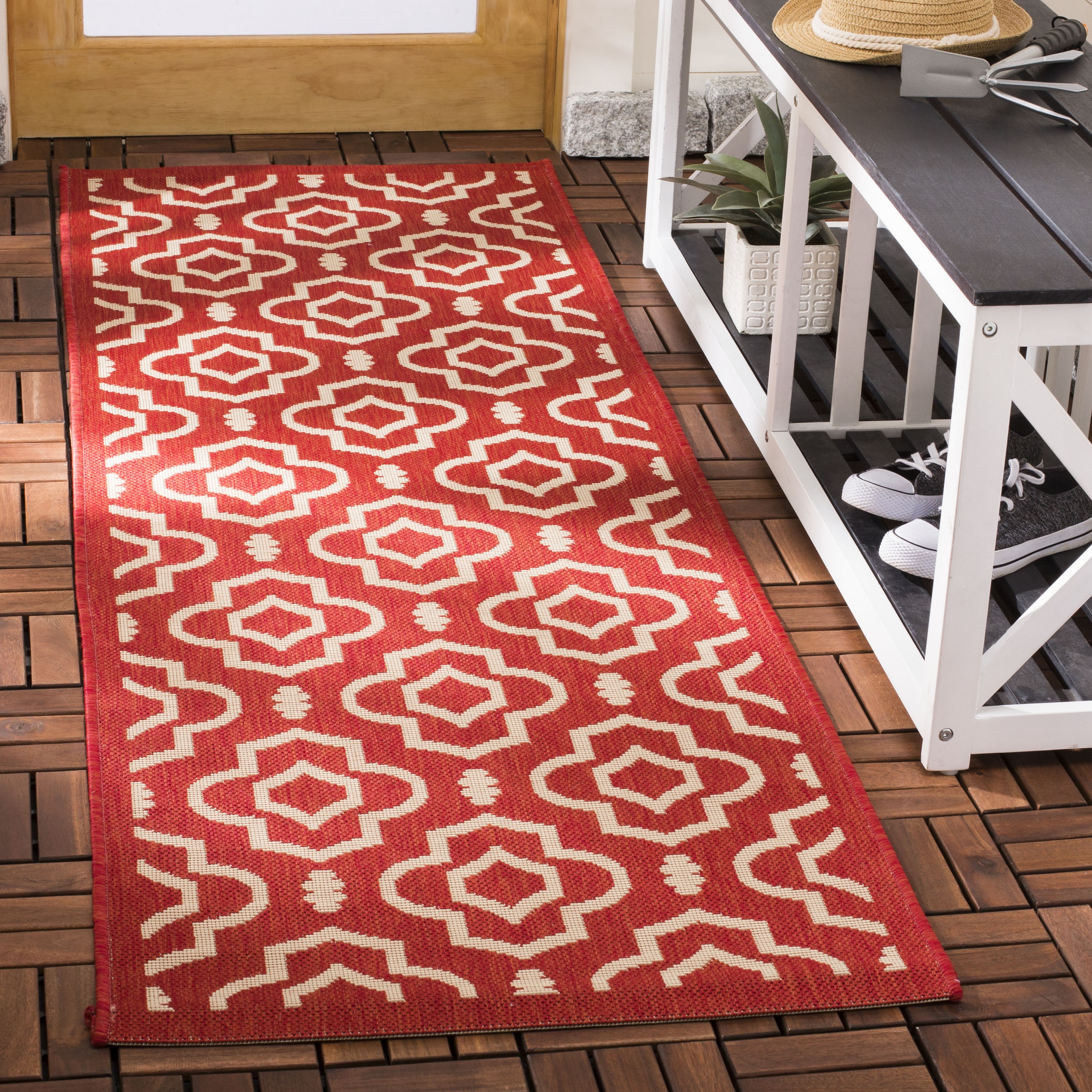 Skid-Resistant Carpet Runner - Burgundy Red - 6 ft. x 27 in. - Many Other Sizes to Choose from