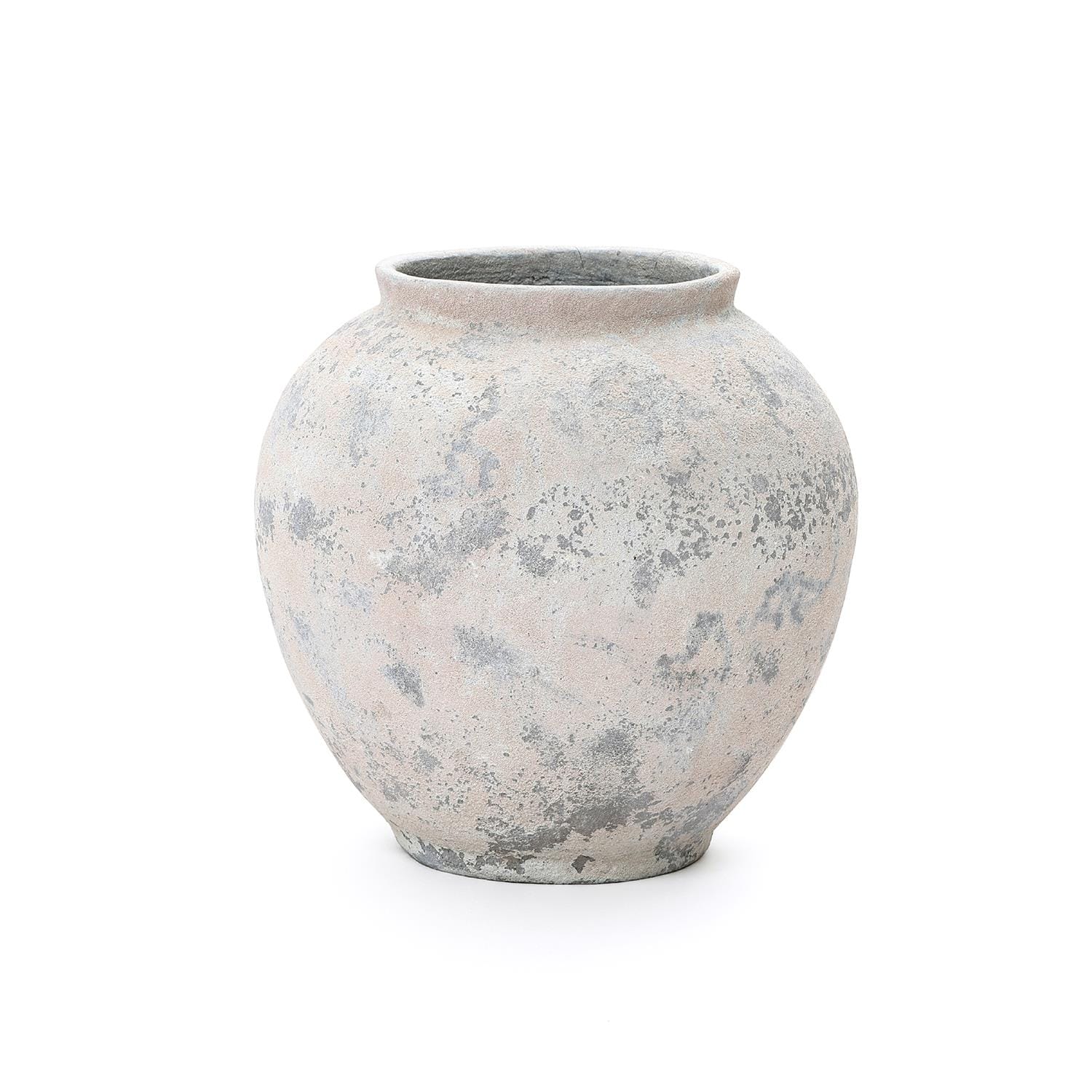 LuxenHome - Brown Clay Modern Vase