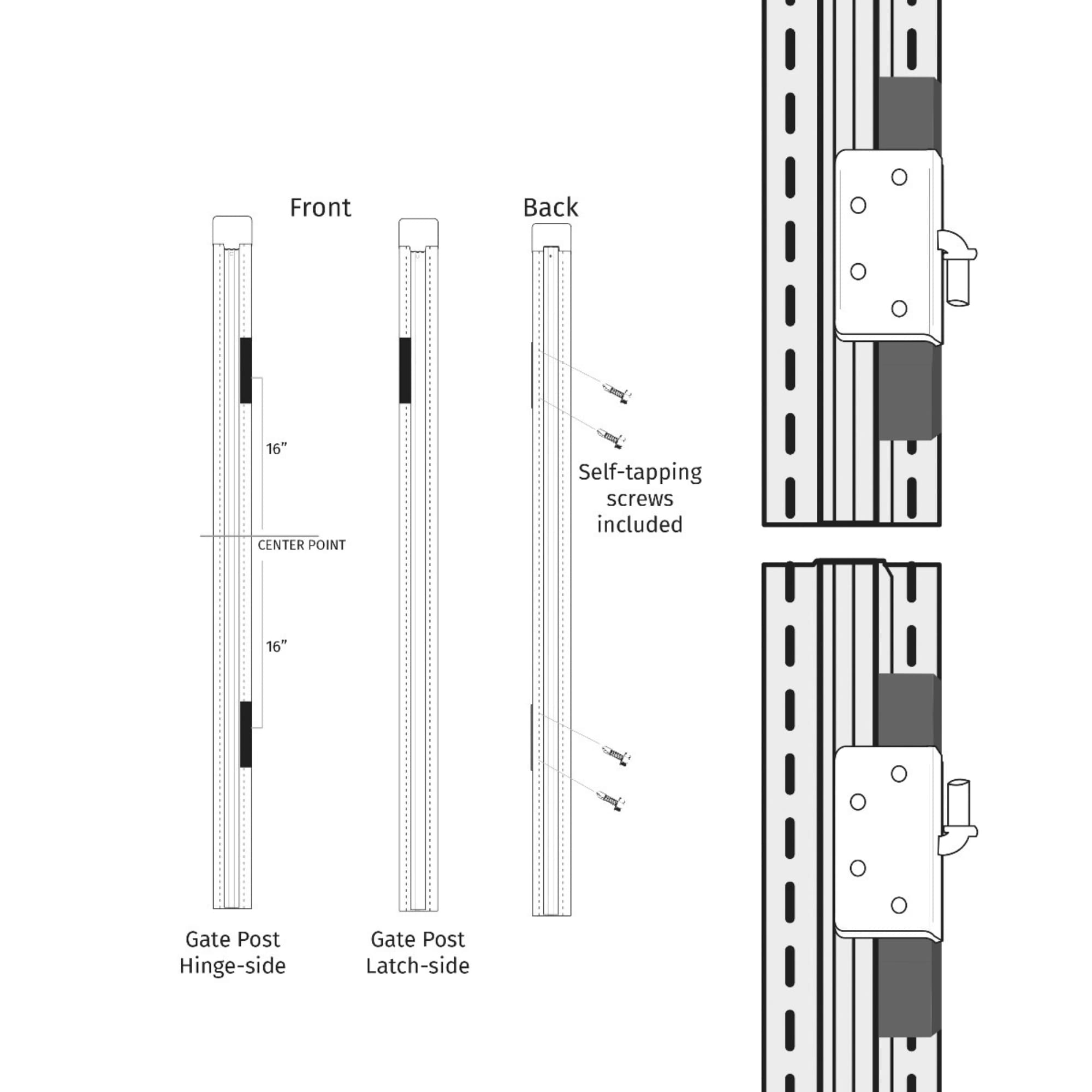 Lifetime Steel Post LTP 10246 Fence-Hardware - View #9