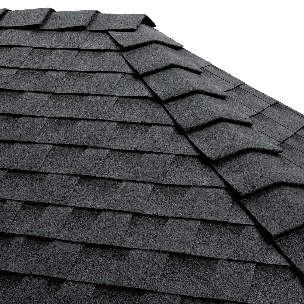 GAF TimberCrest Charcoal Reflector Bullnose Hip and Ridge Cap Shingles
