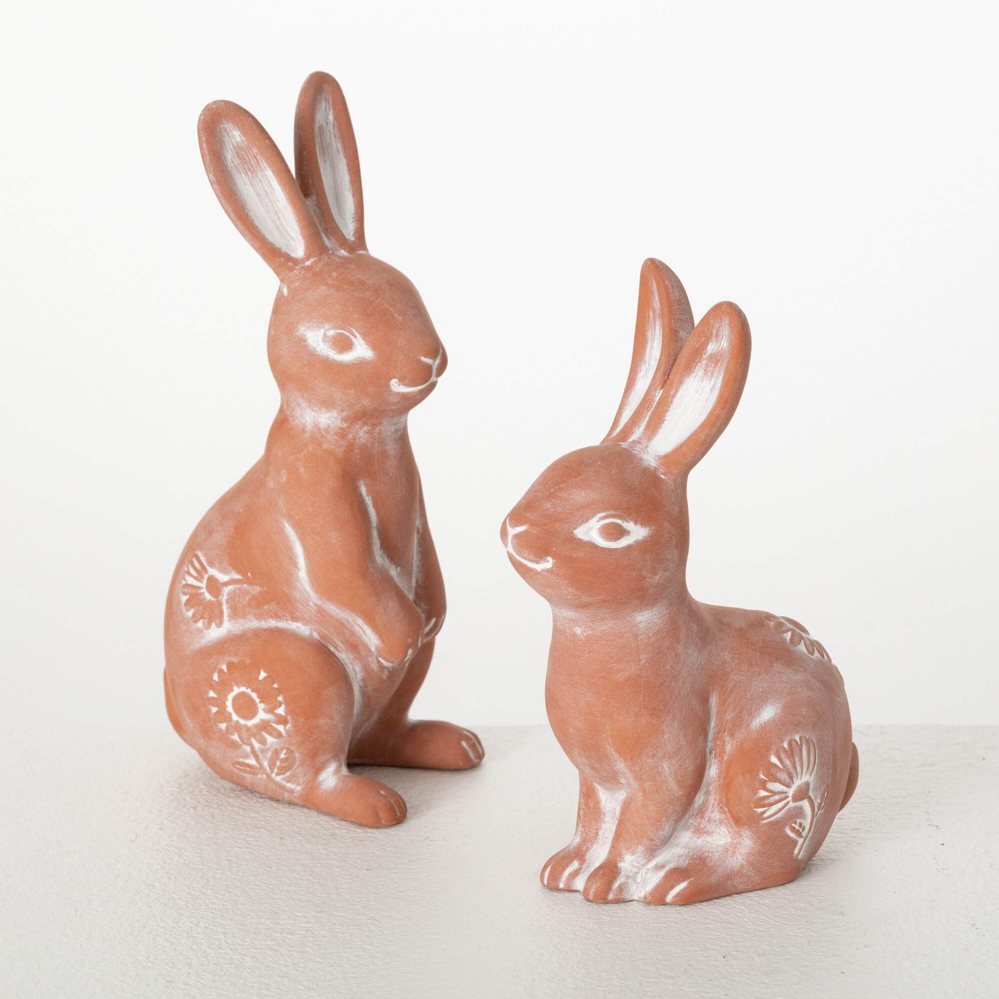 Sullivans N3007 2 -Pack Orange Ceramic Modern Figurine