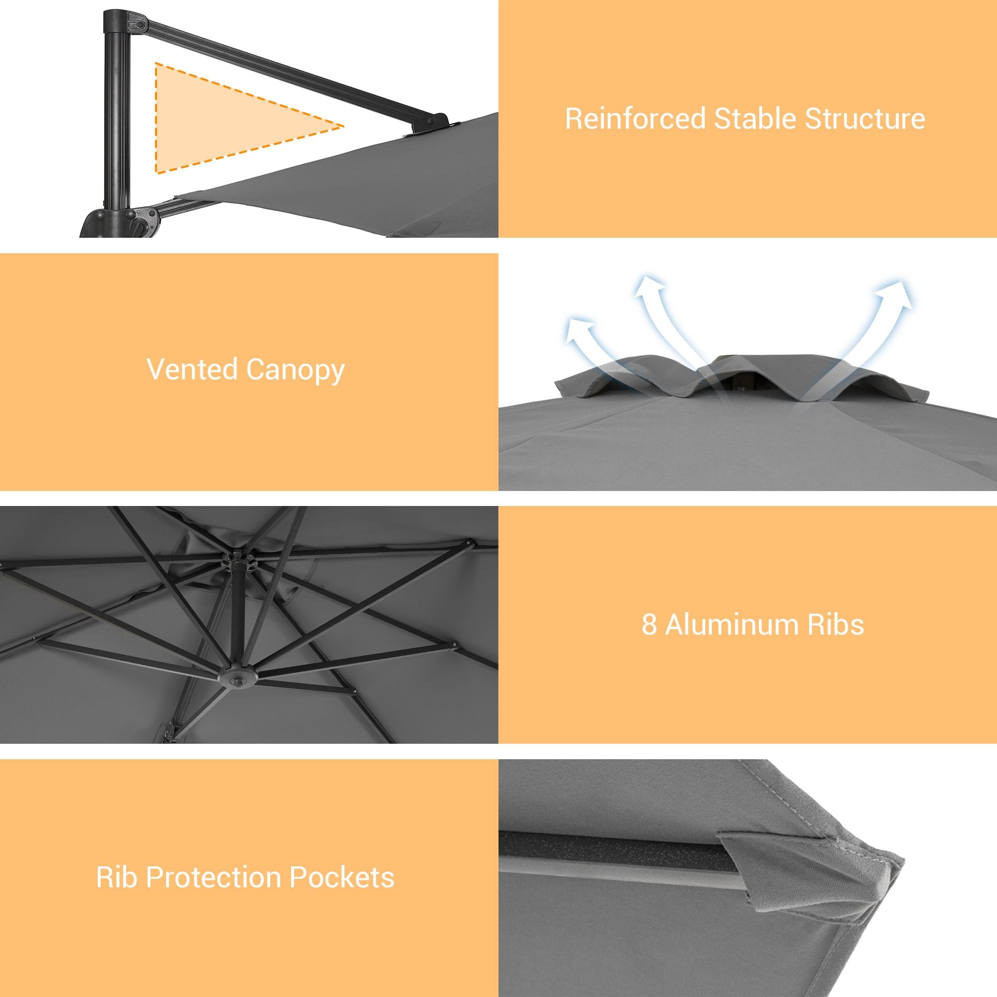 Sonkuki SD-MN108GY Umbrellas-2 - View #3
