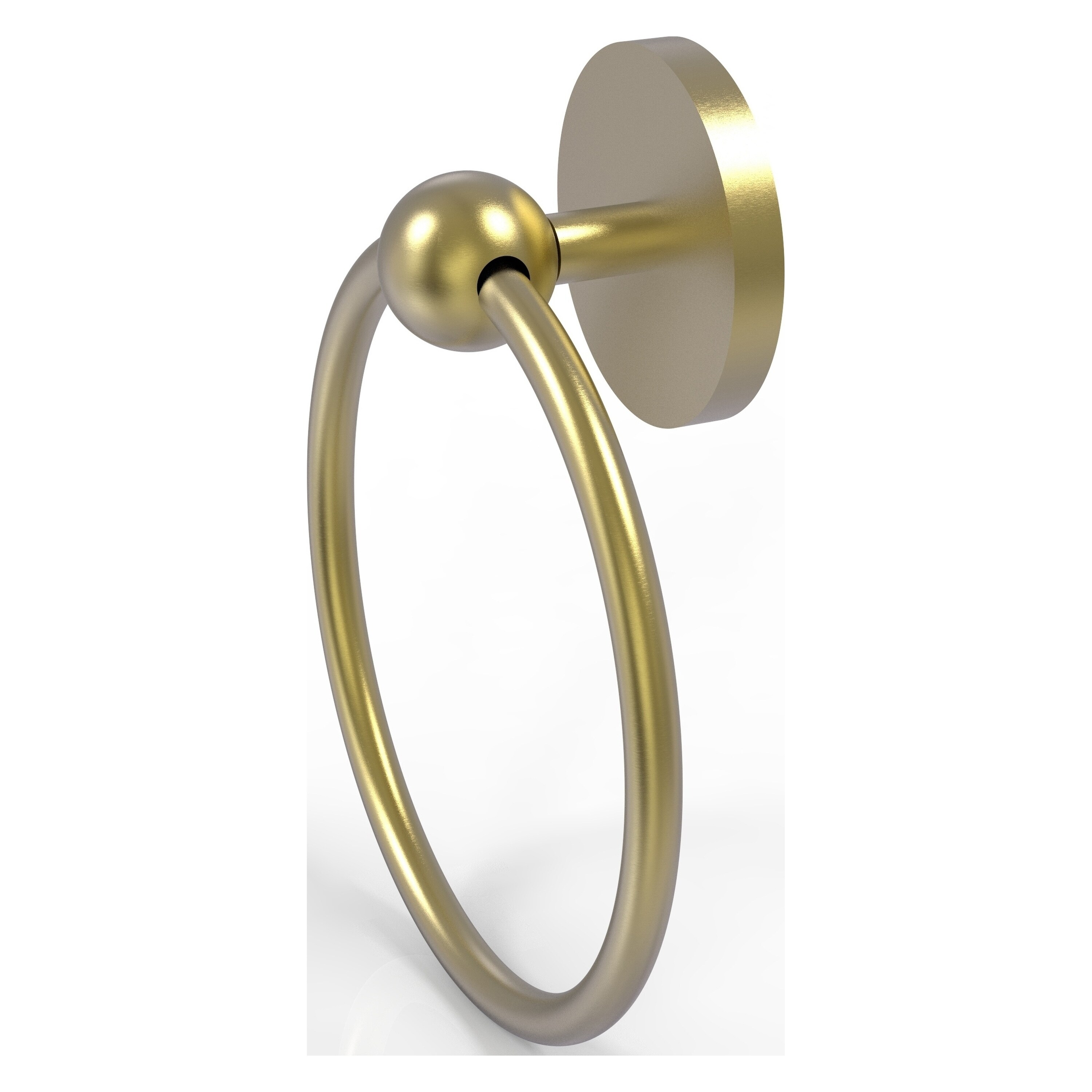 Allied Brass P1016-SBR Prestige Skyline Satin Brass Wall mount Single Towel Ring