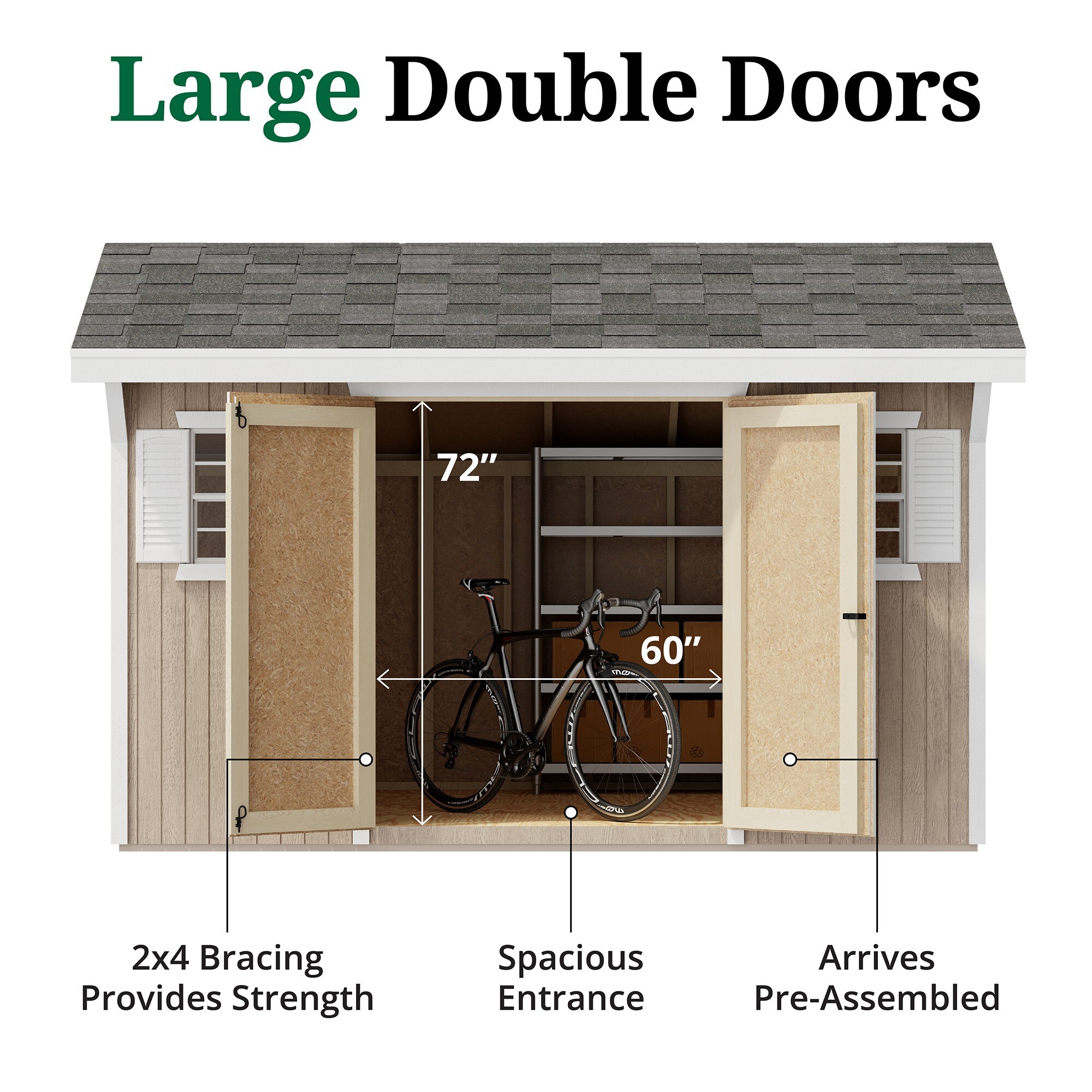 Little Cottage Co 10X12 CSB-PNK Wood-Storage-Buildings - View #4