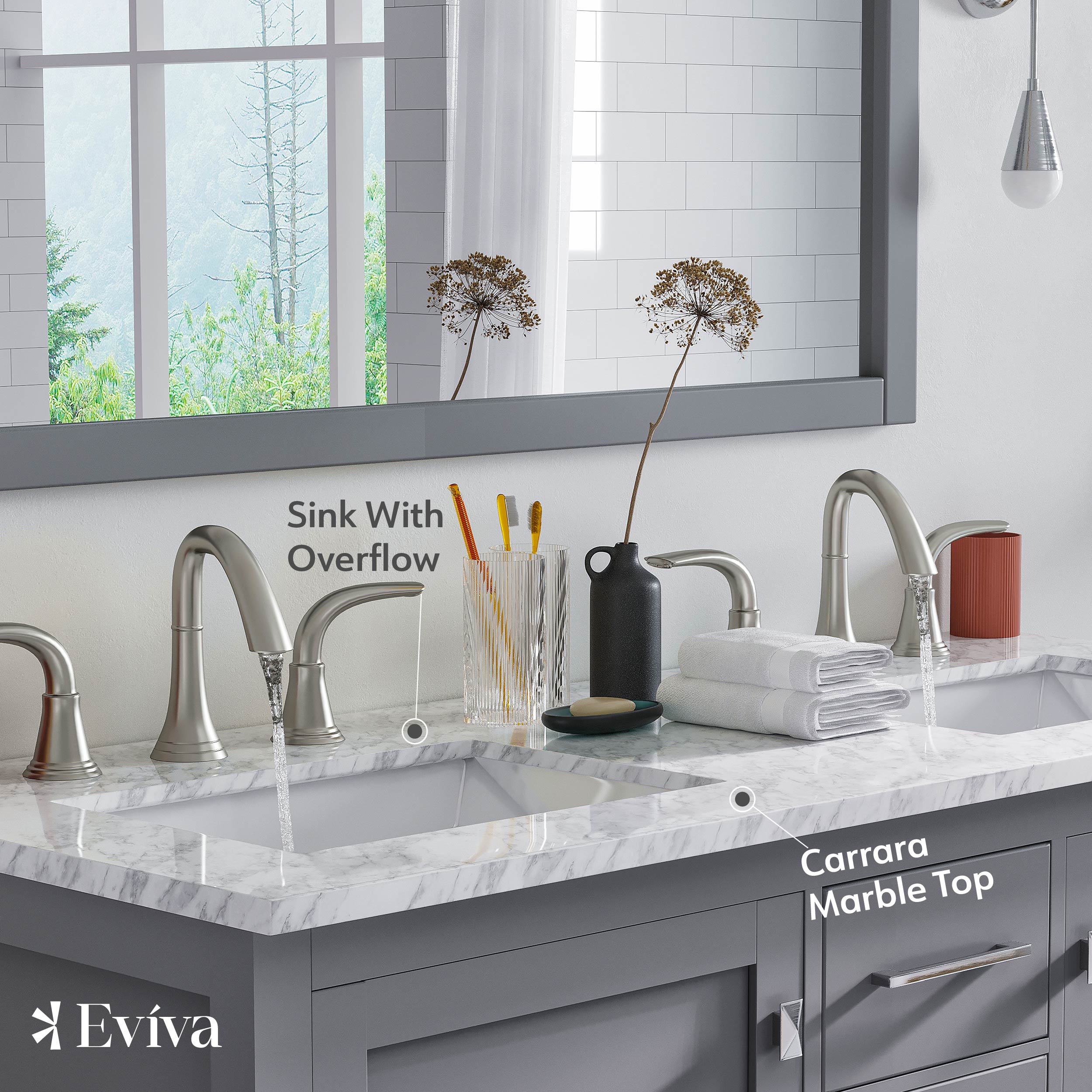 Eviva EVVN412-48GR-DS Bath-Vanity-Combo - View #4