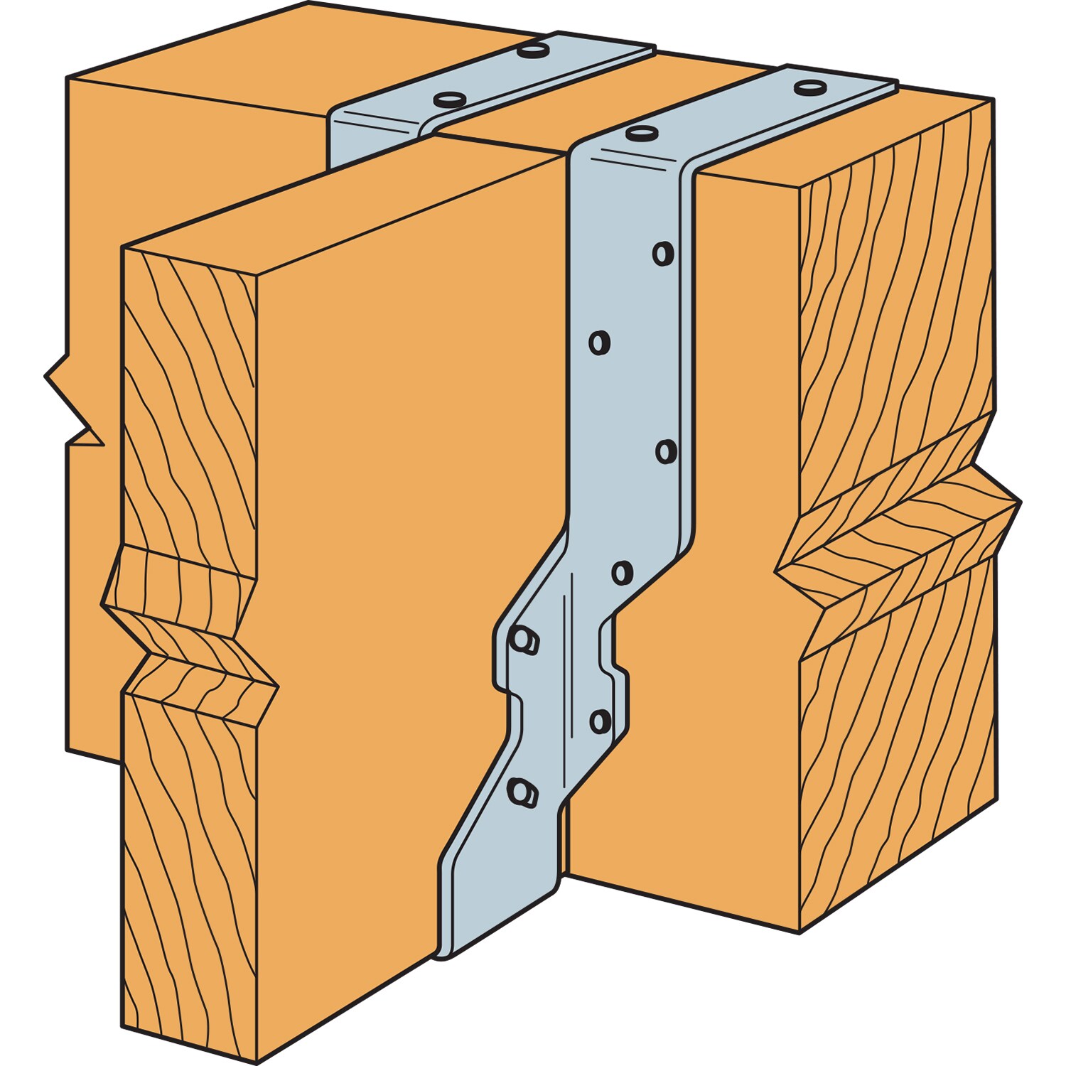 Simpson Strong-Tie Single 1-3/4-in x 11-7/8-in 18-Gauge G90 Galvanized Face  Mount Joist Hanger in the Joist Hangers department at