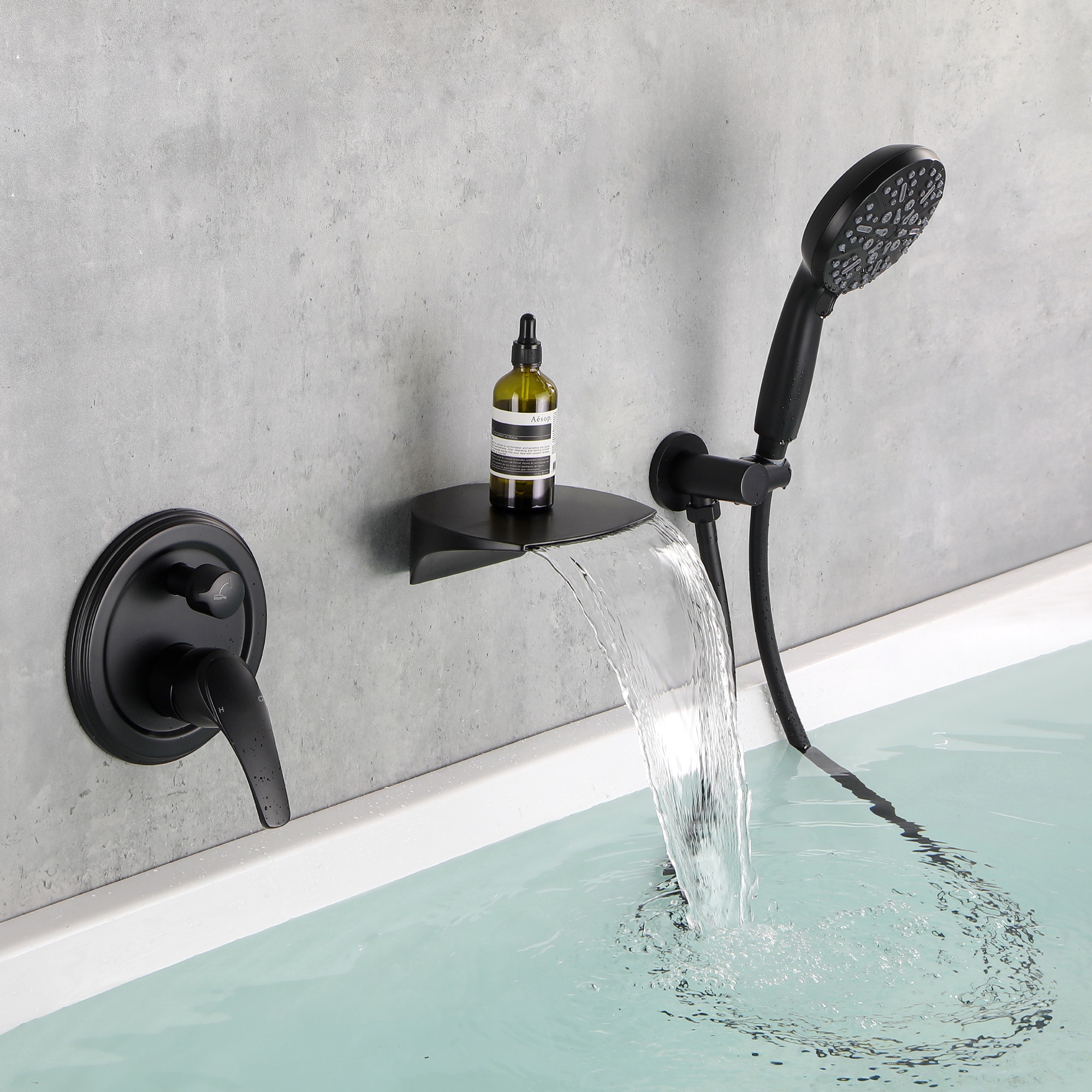 WELLFOR WA8020MB Roman-Tub-Faucets - View #4