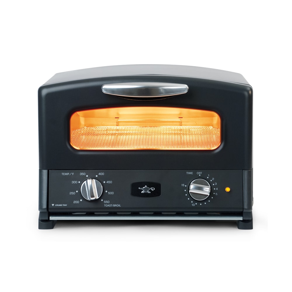 4-Slice Black Toaster Oven