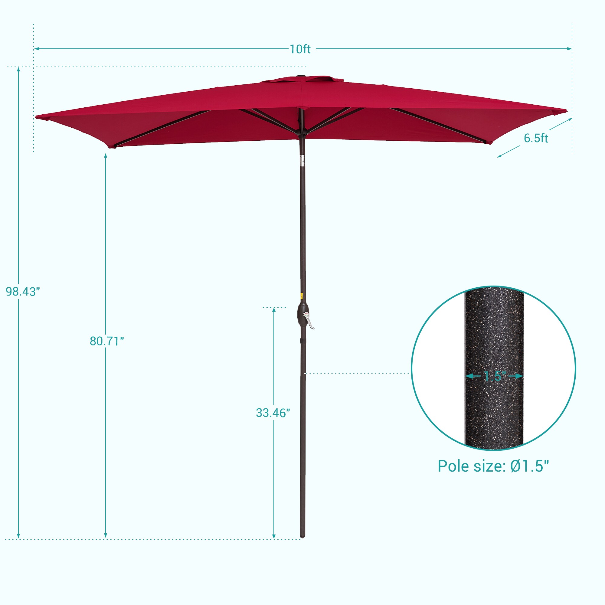 Sonkuki SD-ZDR300RD Umbrellas-2 - View #2