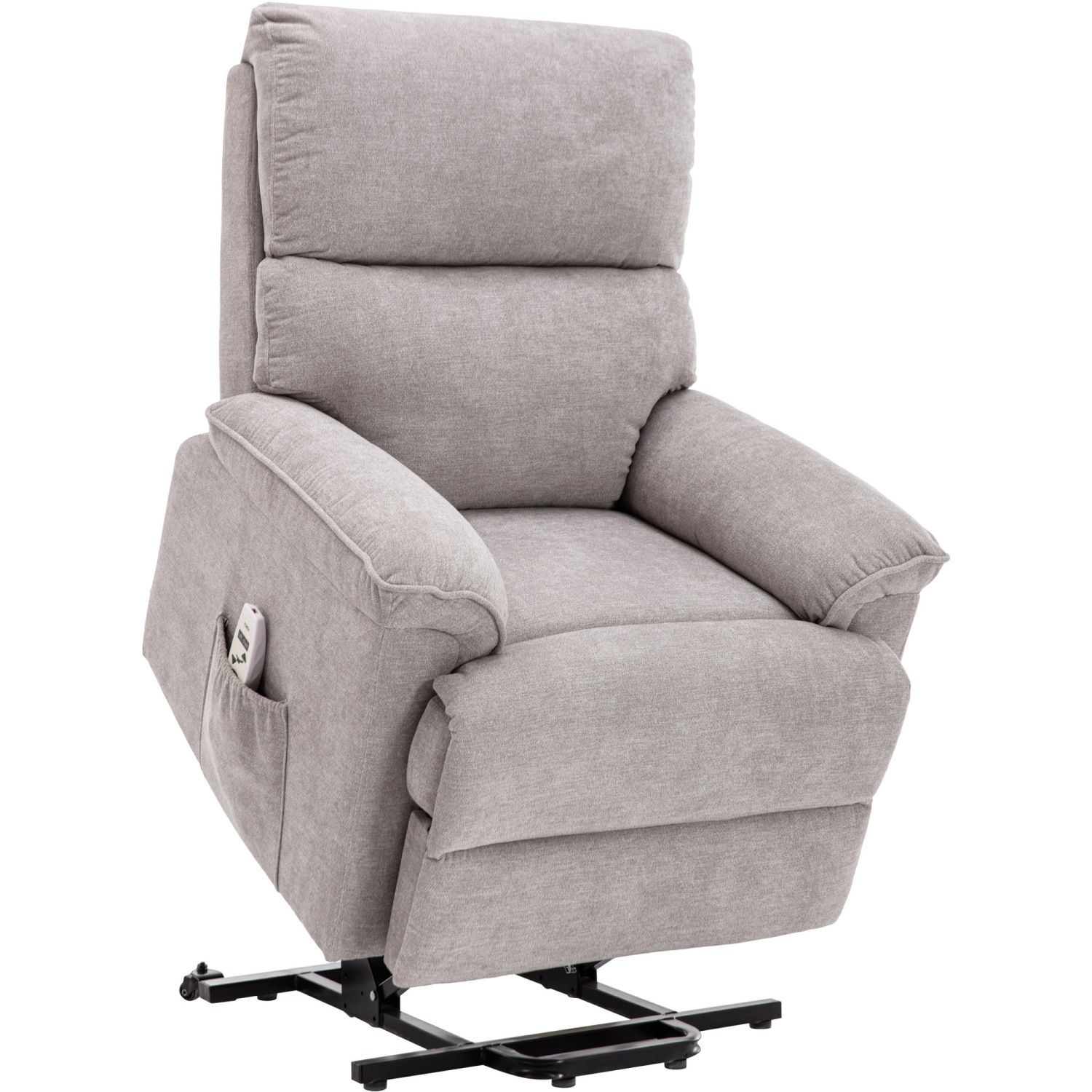 JASMODER PP284013AAR 27.6-in Modern Light Gray Polyester/Blend Sofa
