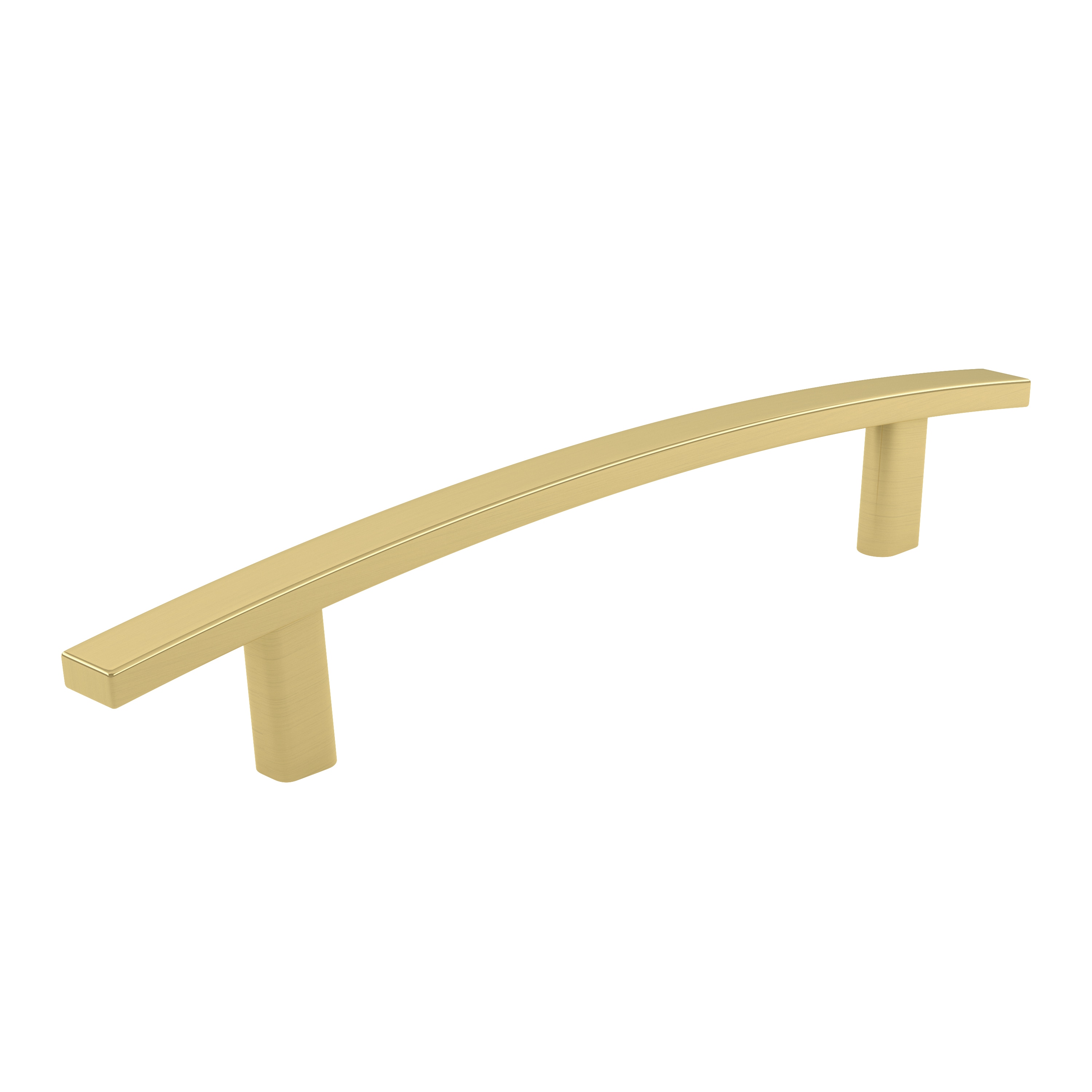 Richelieu BP650128160 Padova 5-1/16-in , 128mm Center to Center Satin Brass Arch Handle
