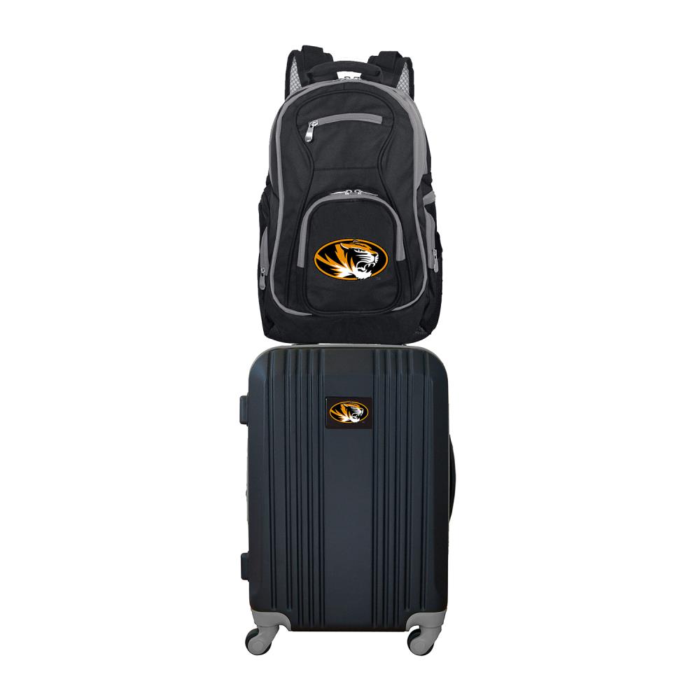 Mojo Licensing CLMOL108 NCAA Missouri Tigers 24 x 15 x 9.5 Black Polycarbonate Hardshell Suitcase Set (2-Bag)