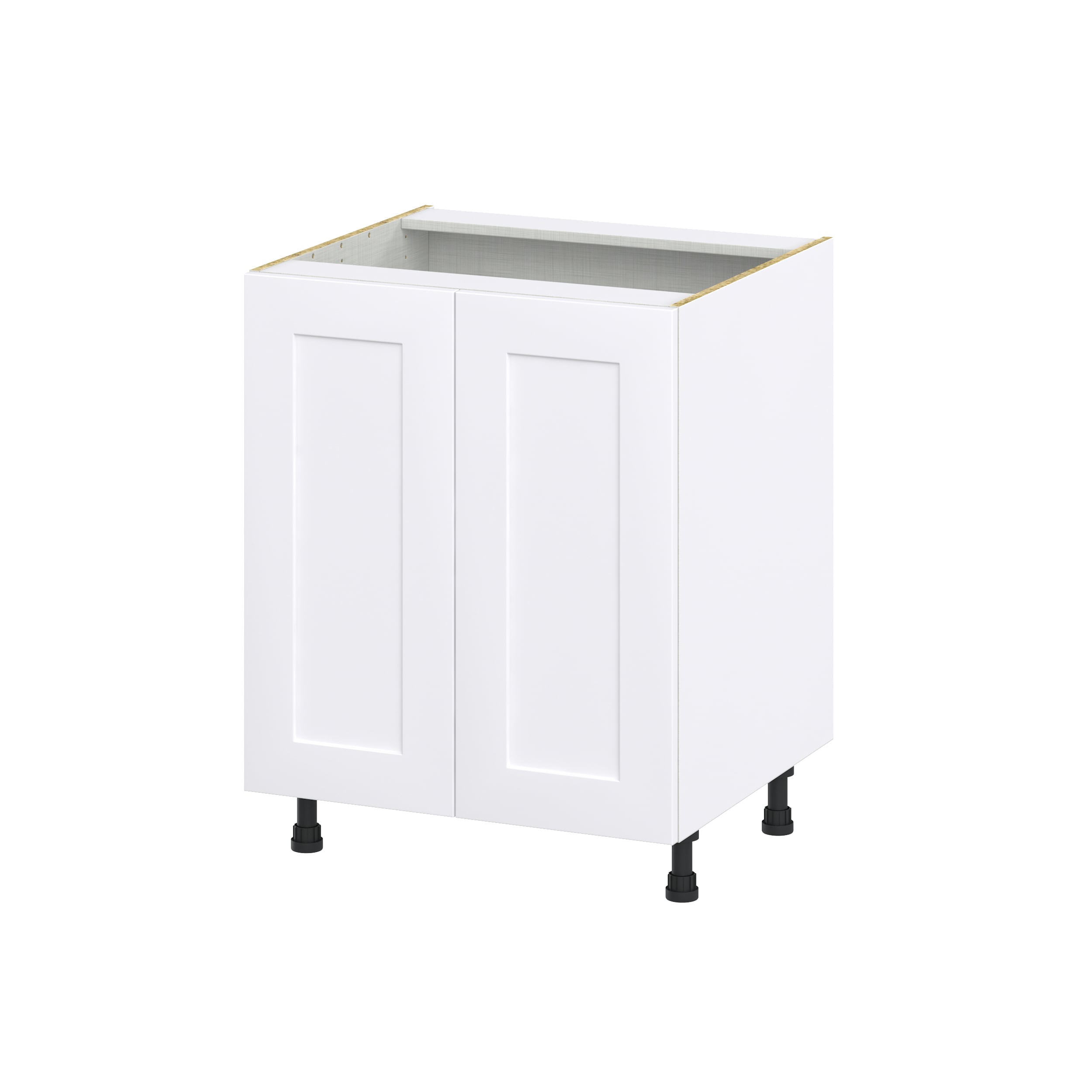 Hugo&Borg DSB27FH-JO Jolie 27-in W x 34.5-in H x 24-in D Warm White Base Fully assembled Cabinet (Recessed Panel Shaker)