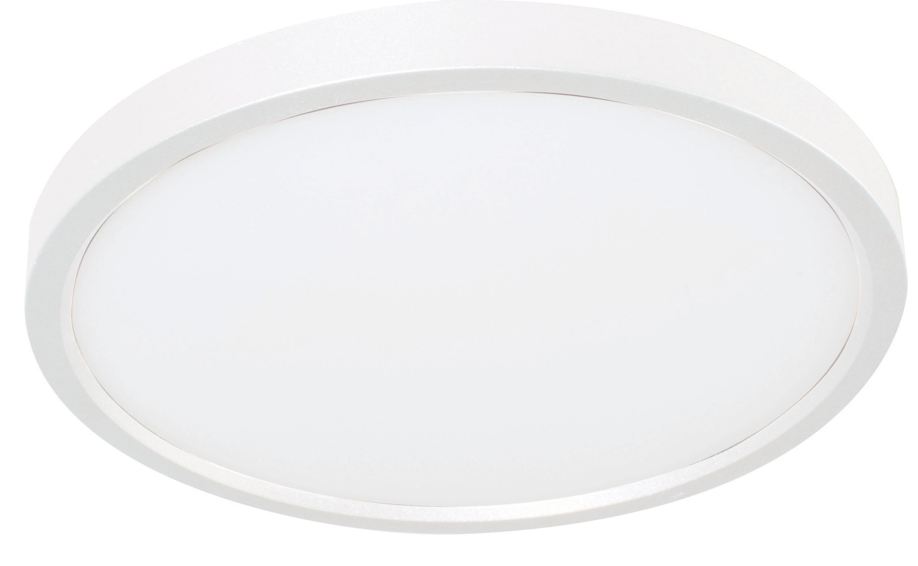 Satin Nickel 8" Round LED Flush Mount with Frosted Acrylic Shade