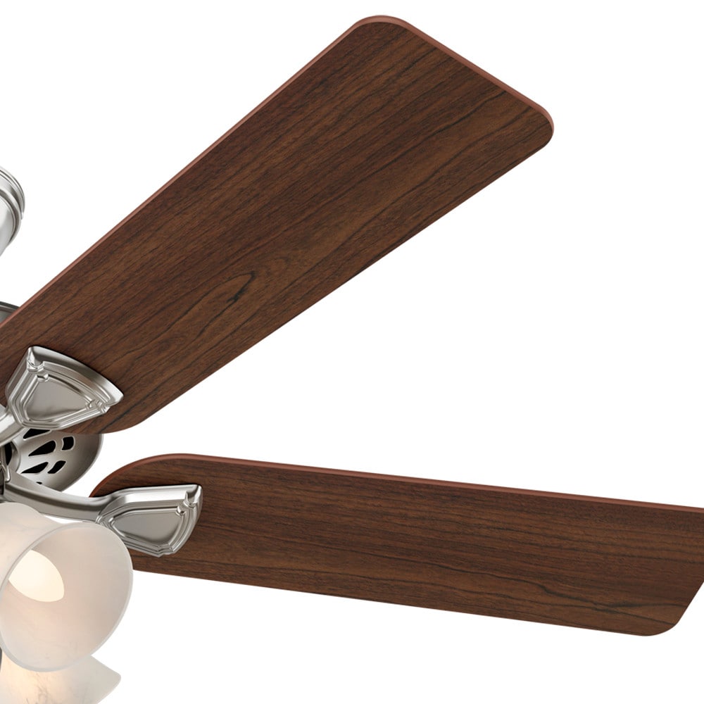 Hunter Westminster 52in Brushed Nickel Indoor Ceiling Fan with Light