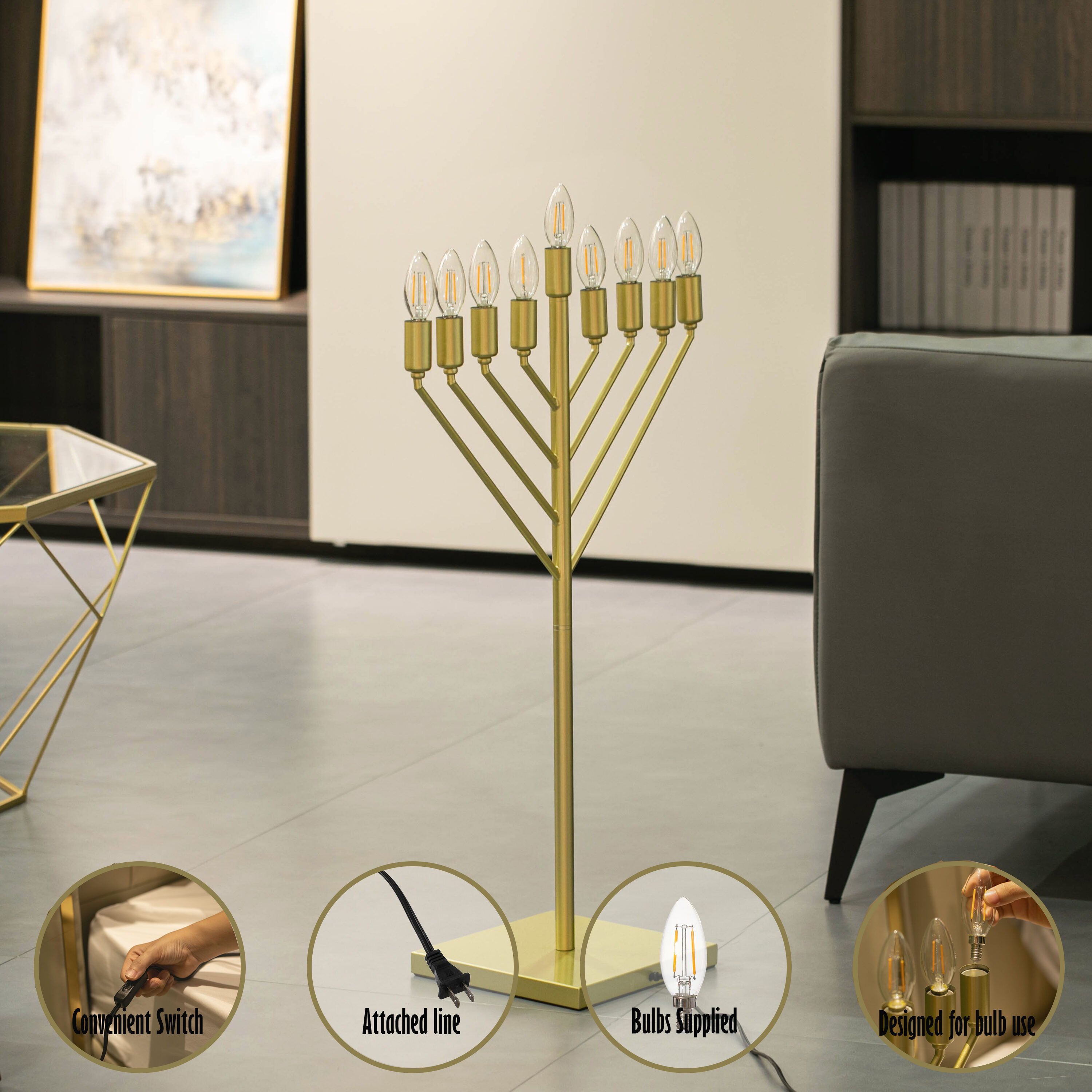 Vintiquewise QI004626 Indoor-Hanakkah-Decor - View #5