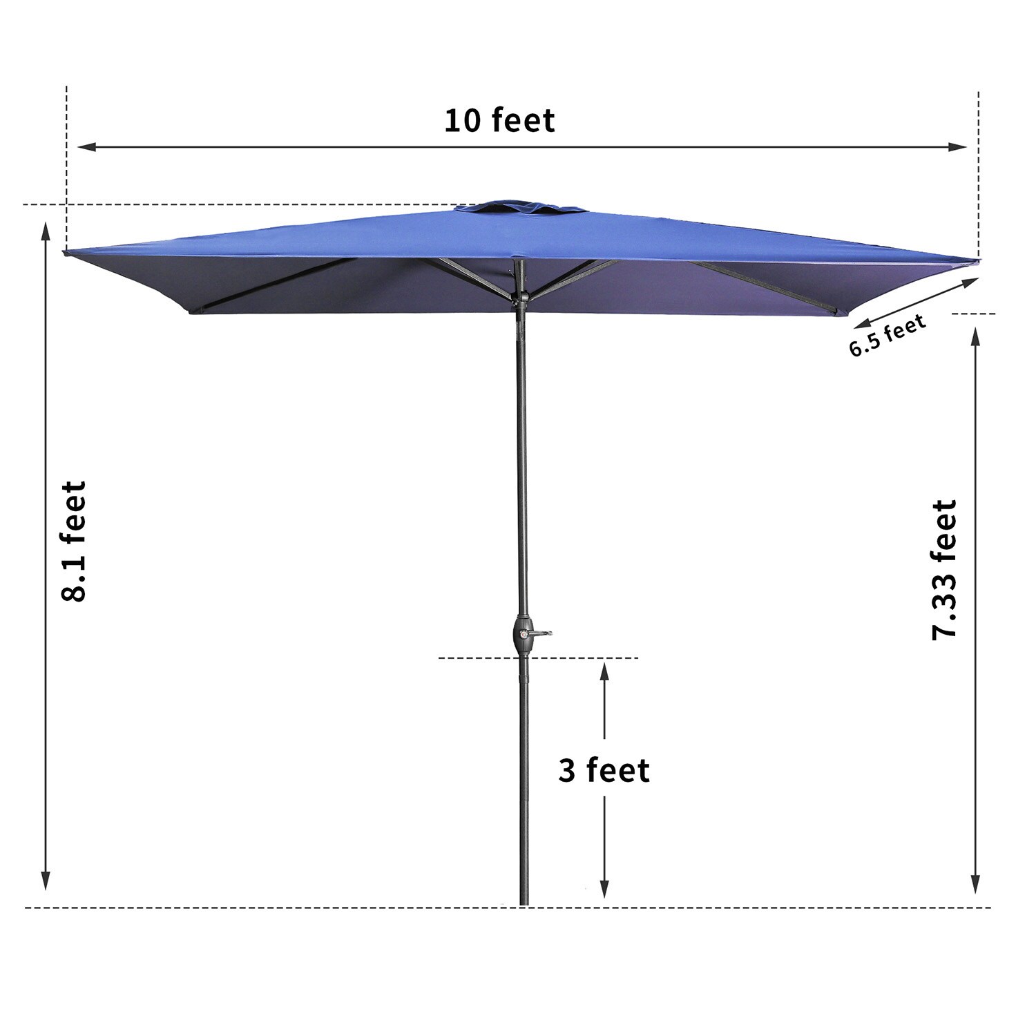 SINOFURN SYB180003BN Umbrellas-2 - View #2