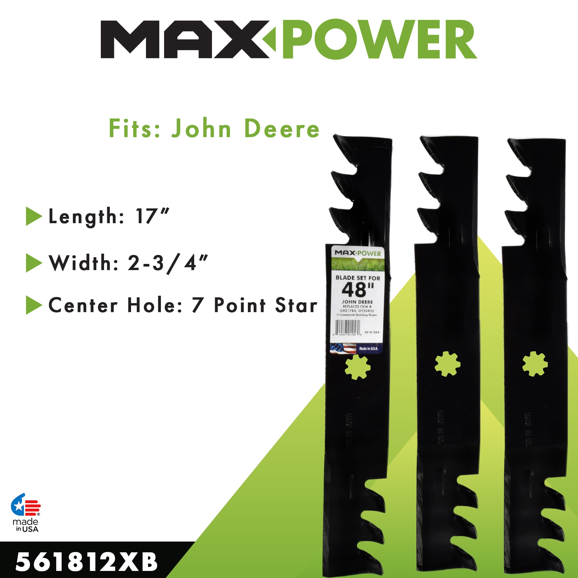MaxPower 561812XB Ope-Mower-Blades - View #5