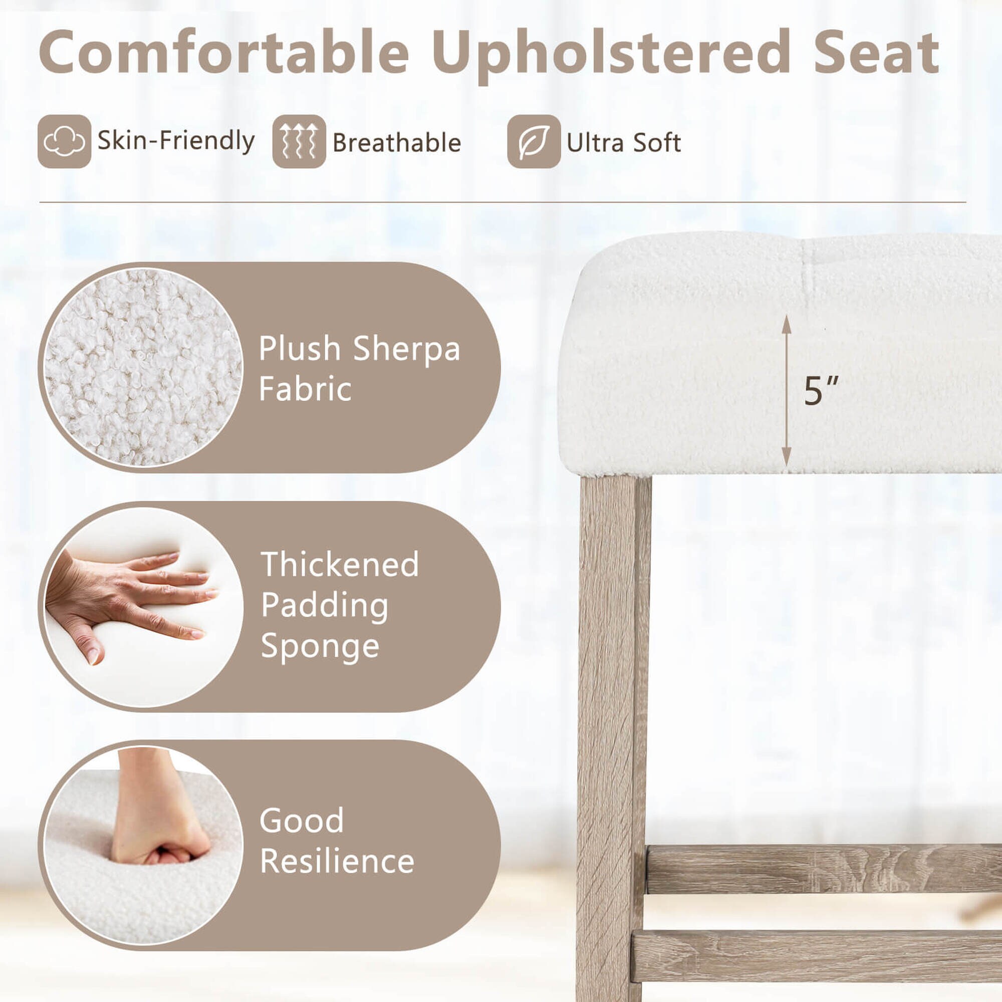 Costway HCST04588 stools - View #4