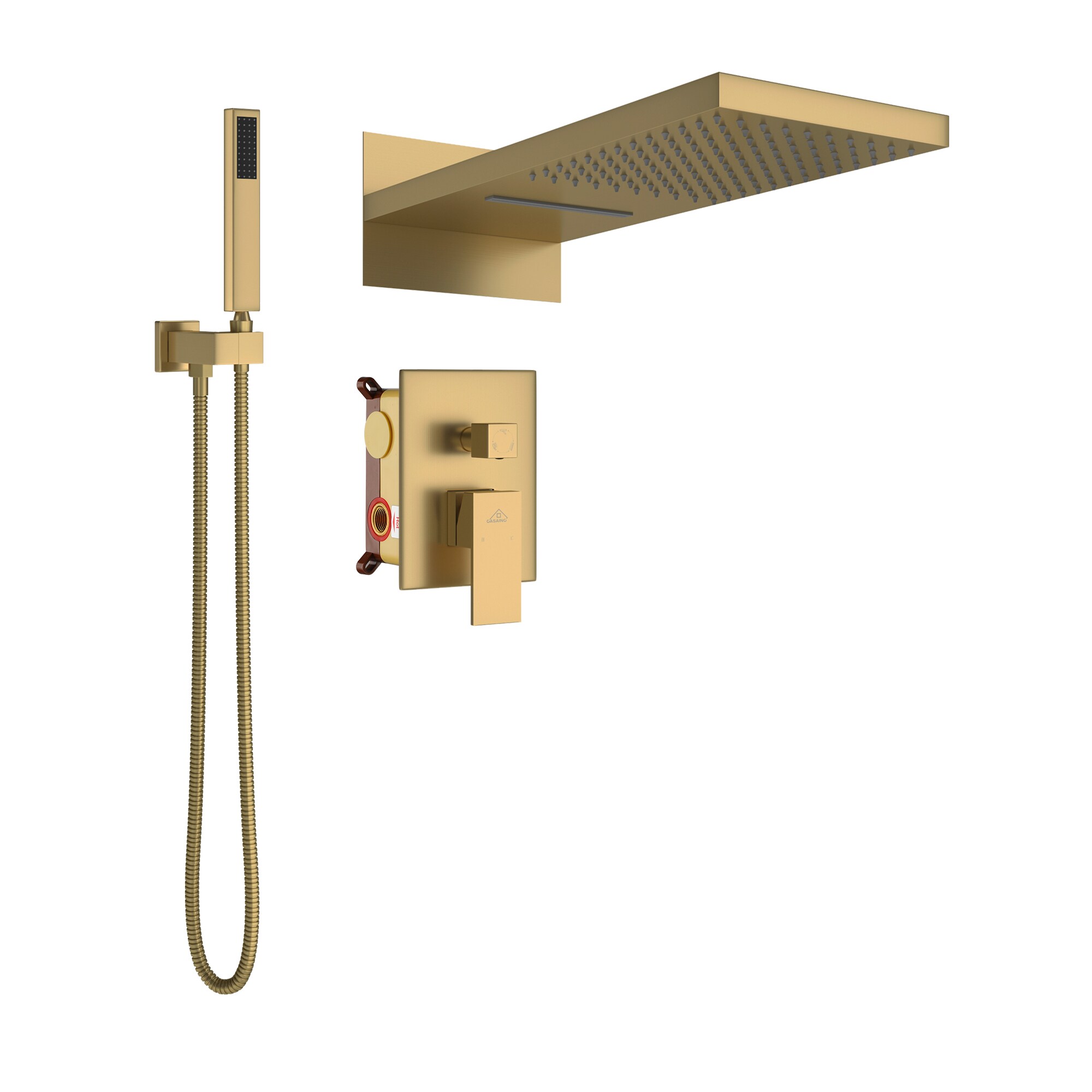 CASAINC M6630-A-22-BG Showerhead-Bar-Panels - View #2