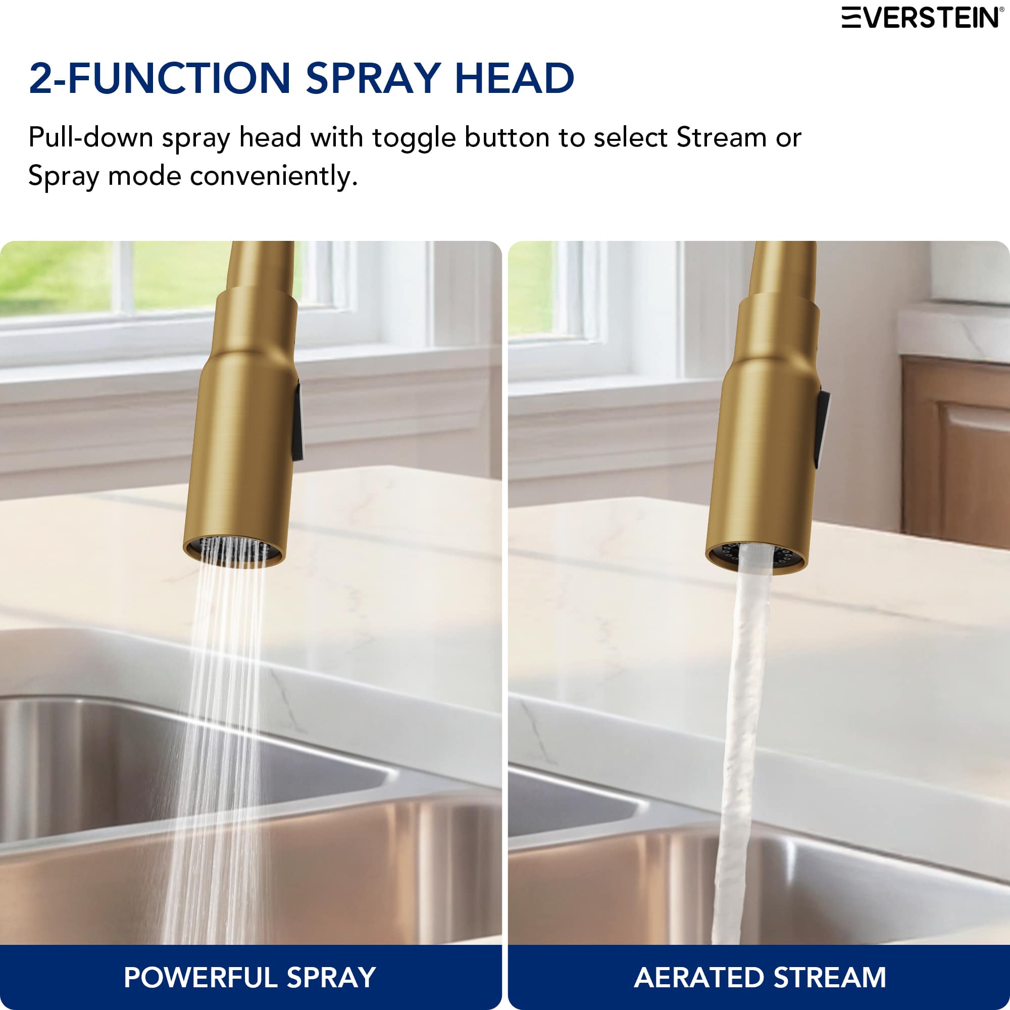 EVERSTEIN SFS-1297K-GD Kitchen-Faucets - View #5