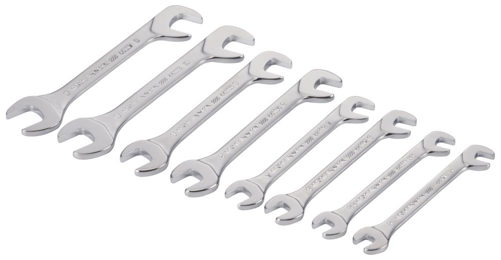 CRAFTSMAN 8-Piece Set Metric Open End Wrench Includes Soft Case in the ...