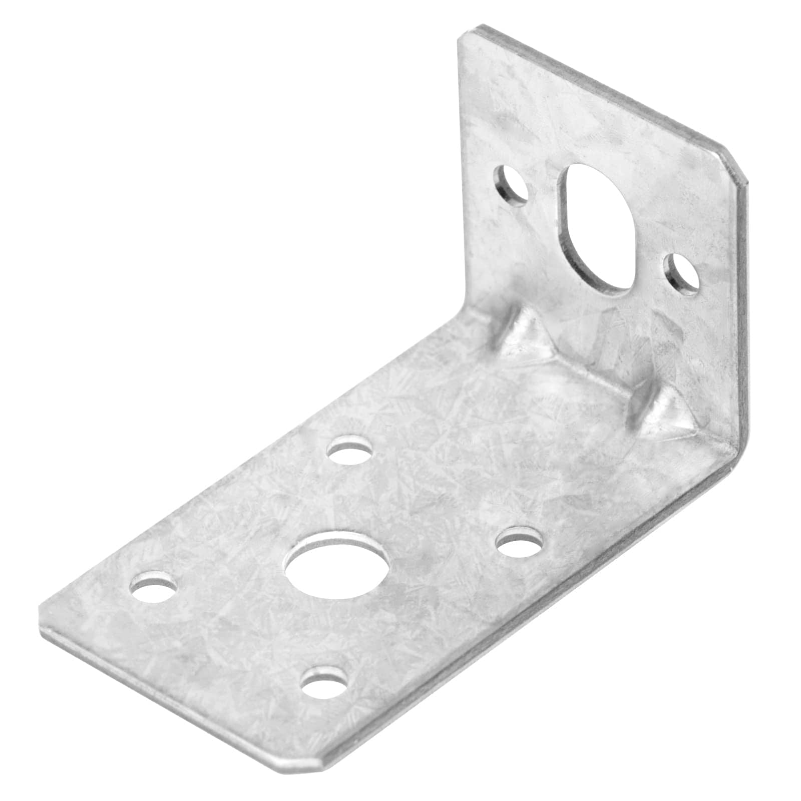 Phyfalip  20 pcs L Right Angle Brackets Two and Three Quarter Inch by One and Five Eighths Inch Reinforced Corner Braces for Wood Shelves or