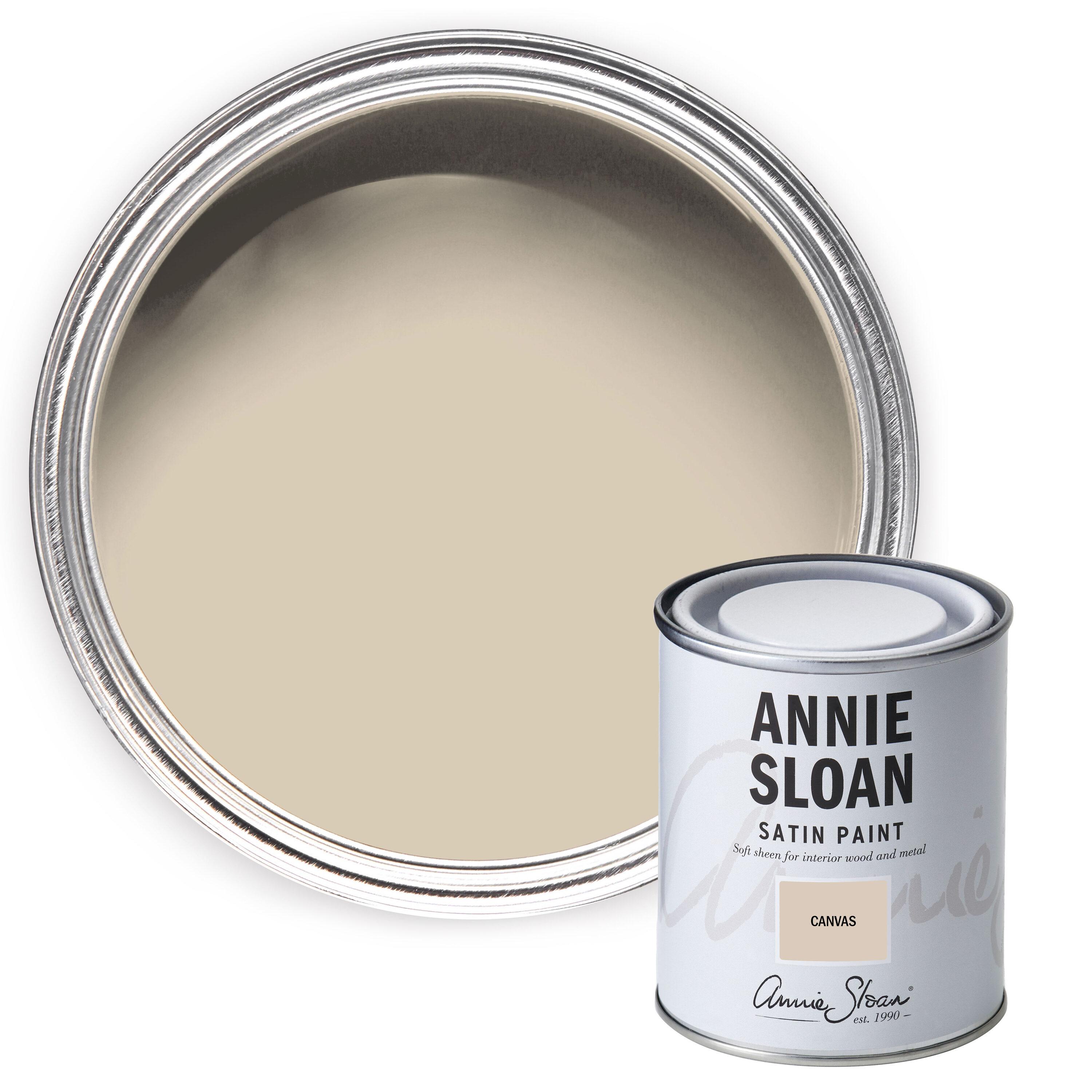 Annie Sloan SPCA001.0750.01 Satin Canvas Water-based Interior Door and Trim Paint ( 1-pint )