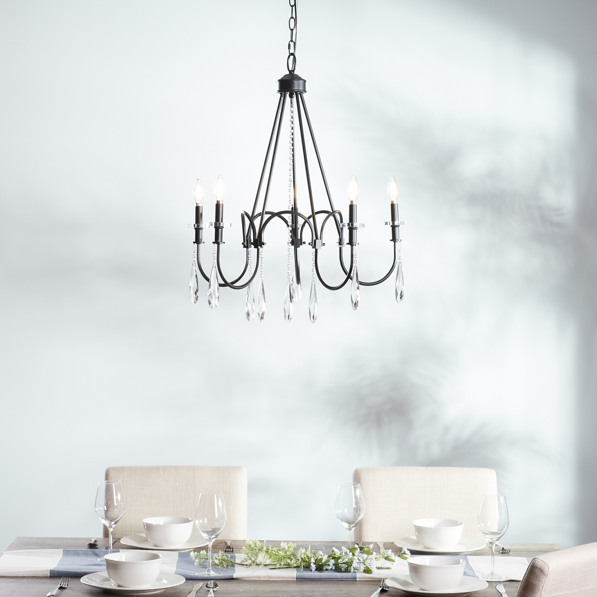 allen and roth crystal chandelier