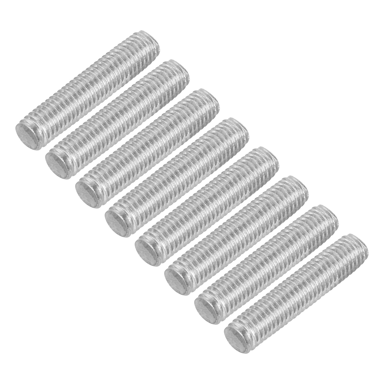 Unique Bargains 8pcs Fully Threaded Rod M5 x 25mm 304 Stainless Steel Right Hand Thread Bar Studs M5-0.8 Thread Pitch for Furniture Machinery Assembly