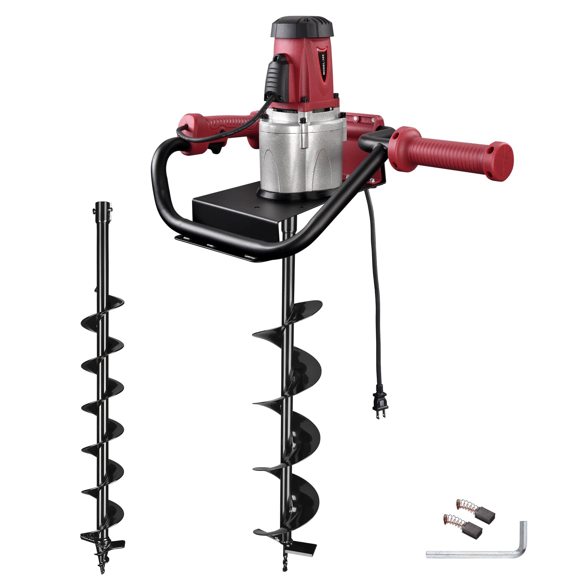 Yescom 08PHDSET002-4IN-LO 1500W Electric 1-man Auger Powerhead Post Hole Digger with 6-in and 4-in Bits