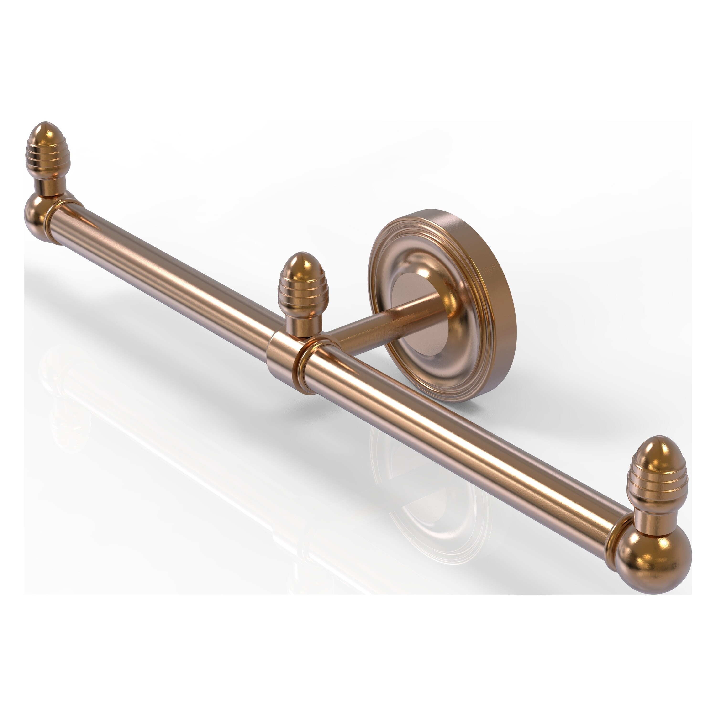 Allied Brass BPPR-HTB-2-BBR Prestige Regal 15-in double Brushed Bronze Wall mount Double Towel Bar