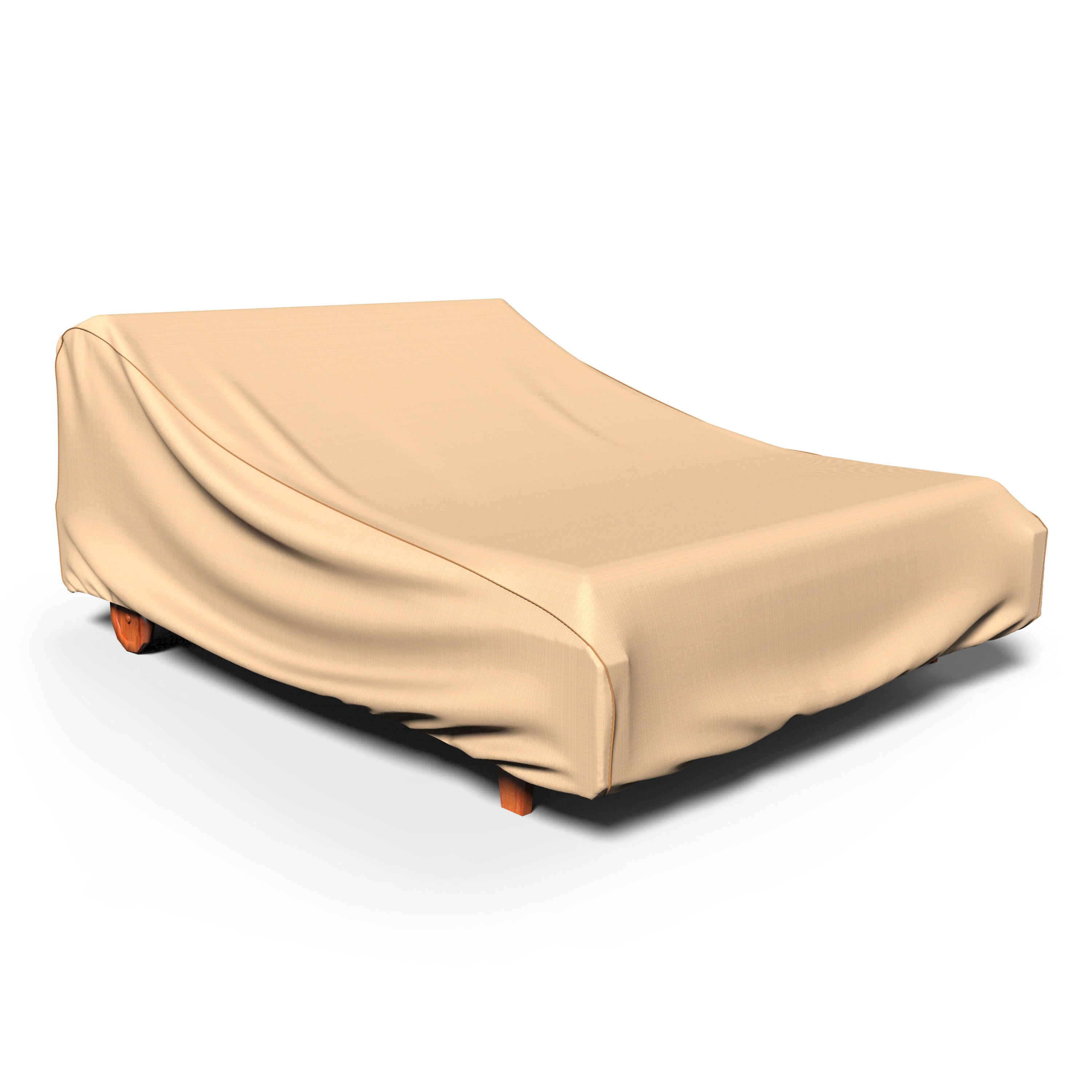Budge P2A01TNNW2 StormBlock#8482 Savanna Tan Polyester Patio Furniture Cover For Chaise lounge