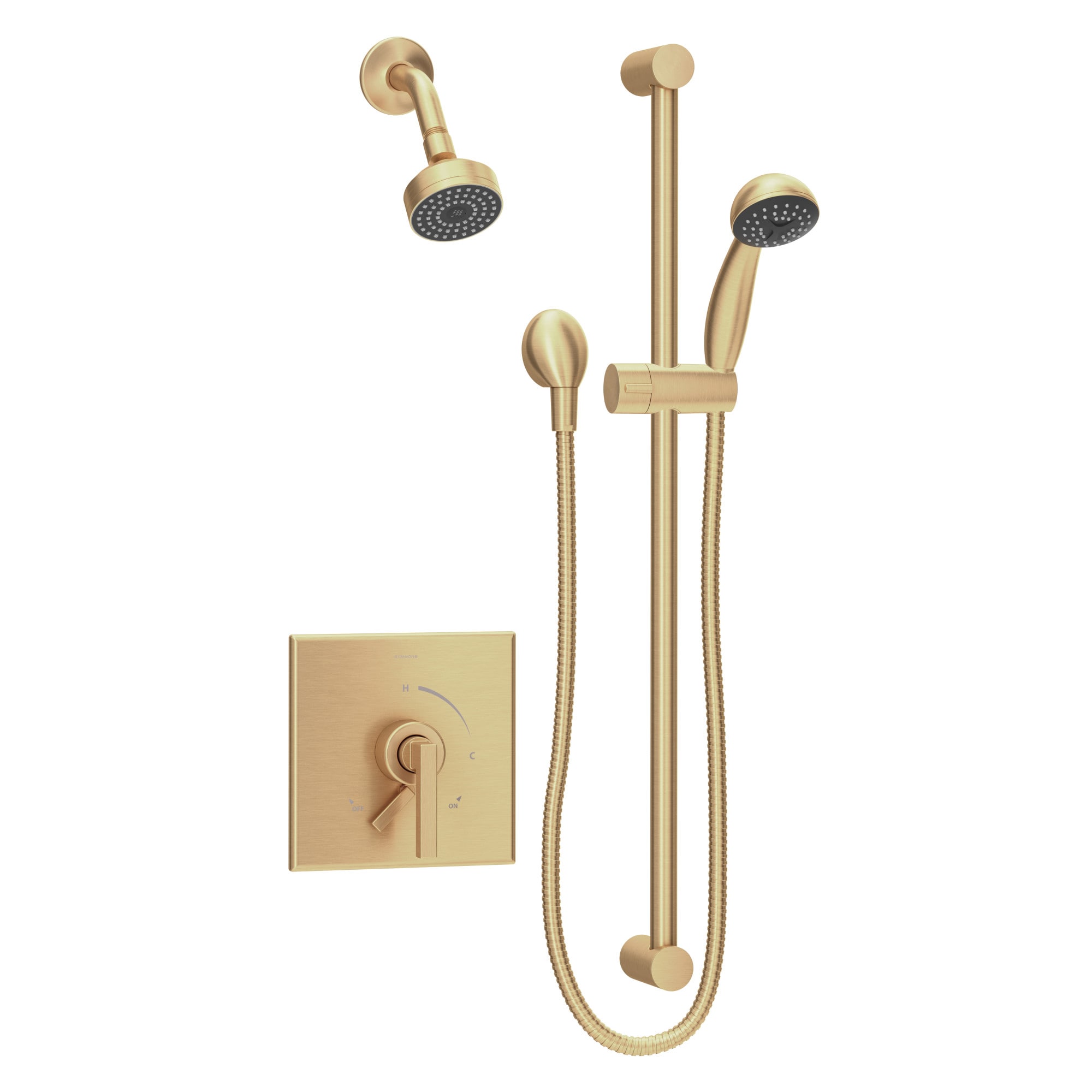 Symmons S3608BBZ15TRM Duro Brushed Bronze 1-handle Single Function Rectangle Shower Faucet