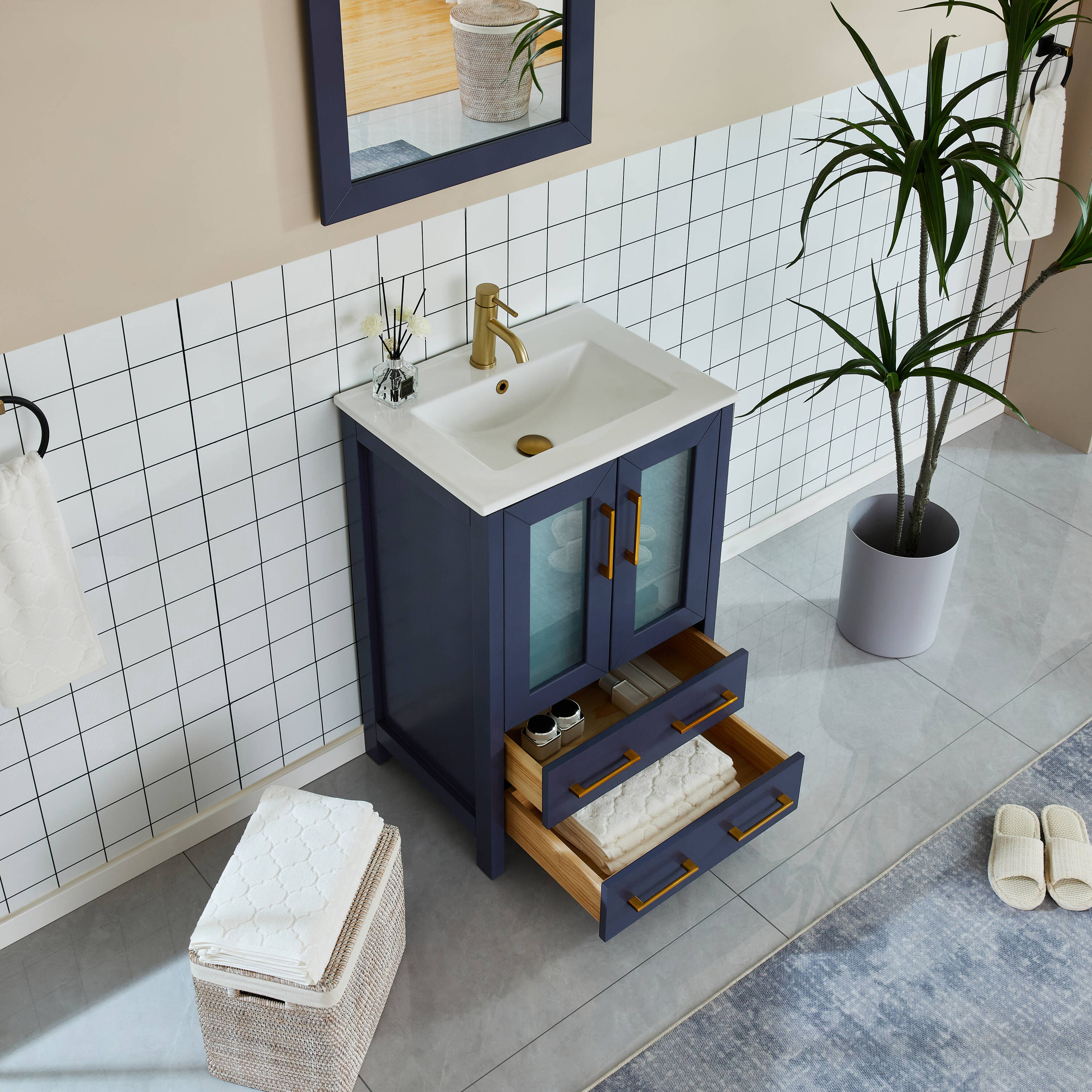 Vanity Art VA3024-B Bath-Vanity-Combo - View #4