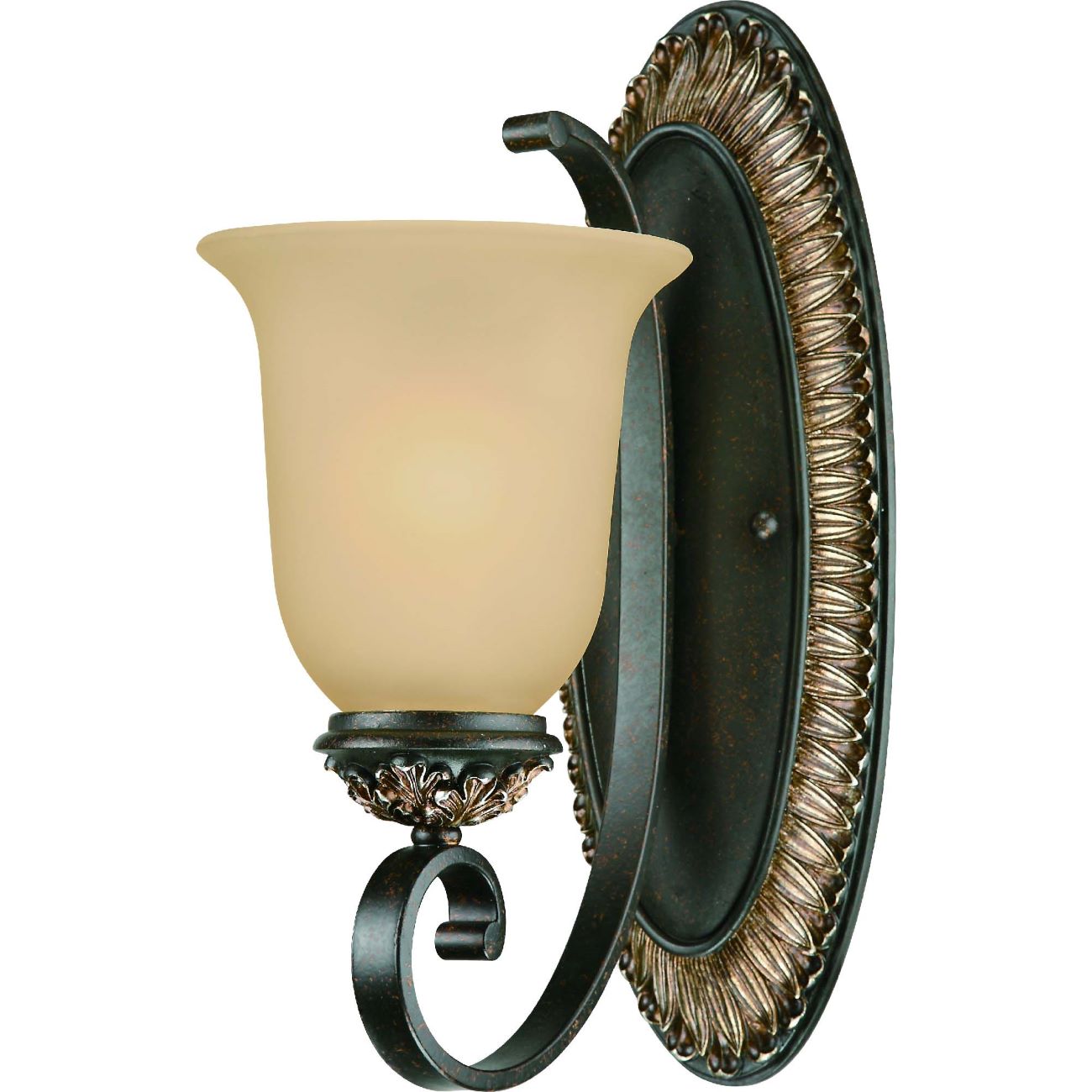 Volume Lighting V2291-82 Bristol 6.0-in W 1 -Light Oil-rubbed Bronze Wall Sconce