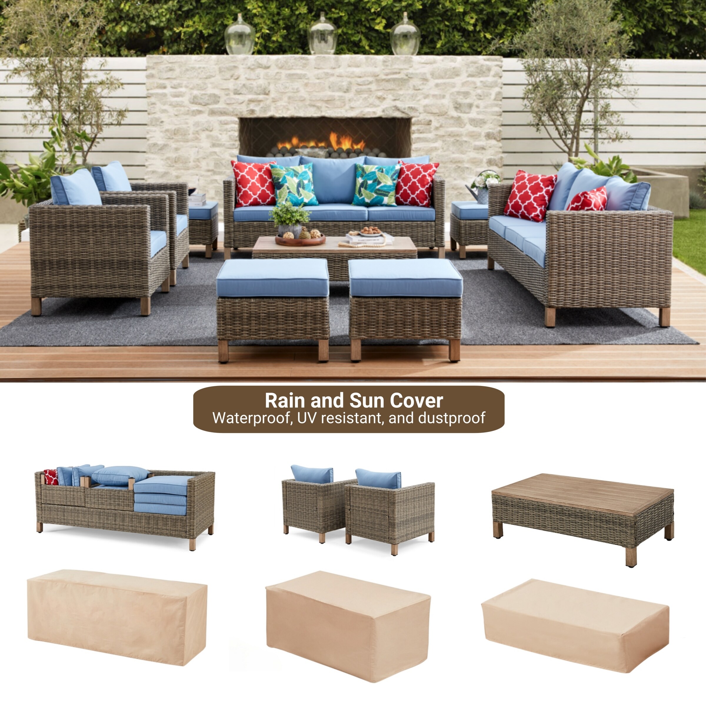 EDYO LIVING SMX06-BL Patio-Conversation-Sets - View #2